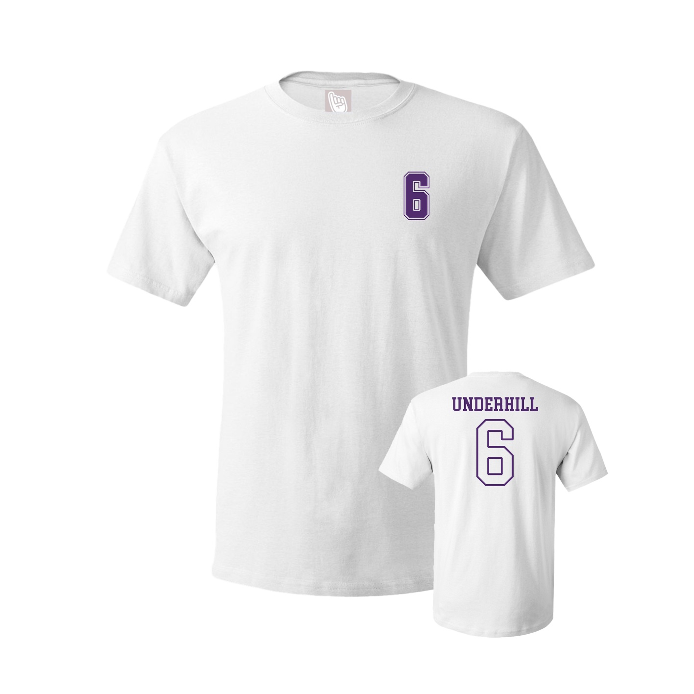 Youth Tee — Chest Back in White