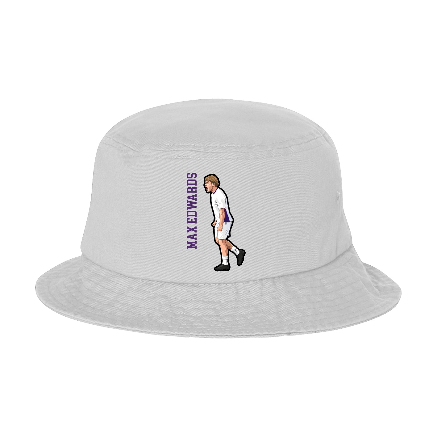 Bucket Cap — Name Vertical in White