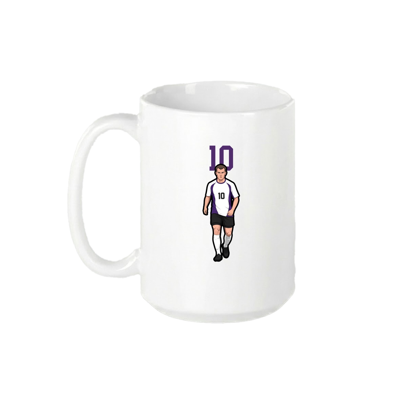 15oz Coffee Mug — Number Top in White