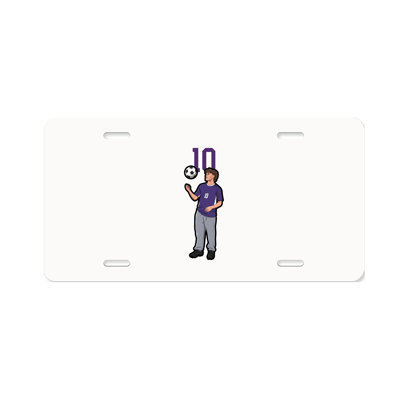 License Plate — Number Top in Classic