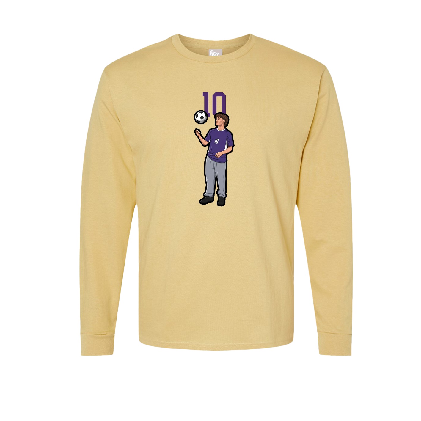 Long Sleeve Tee — Number Top in Vegas Gold