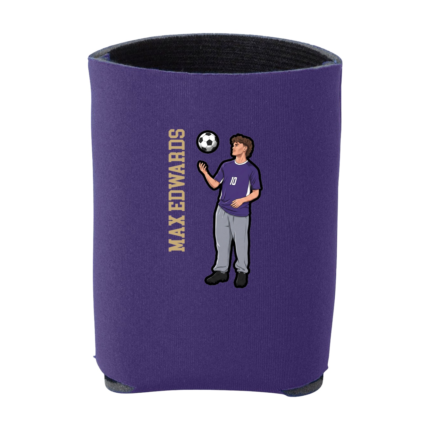 Can Holder — Name Vertical in Purple