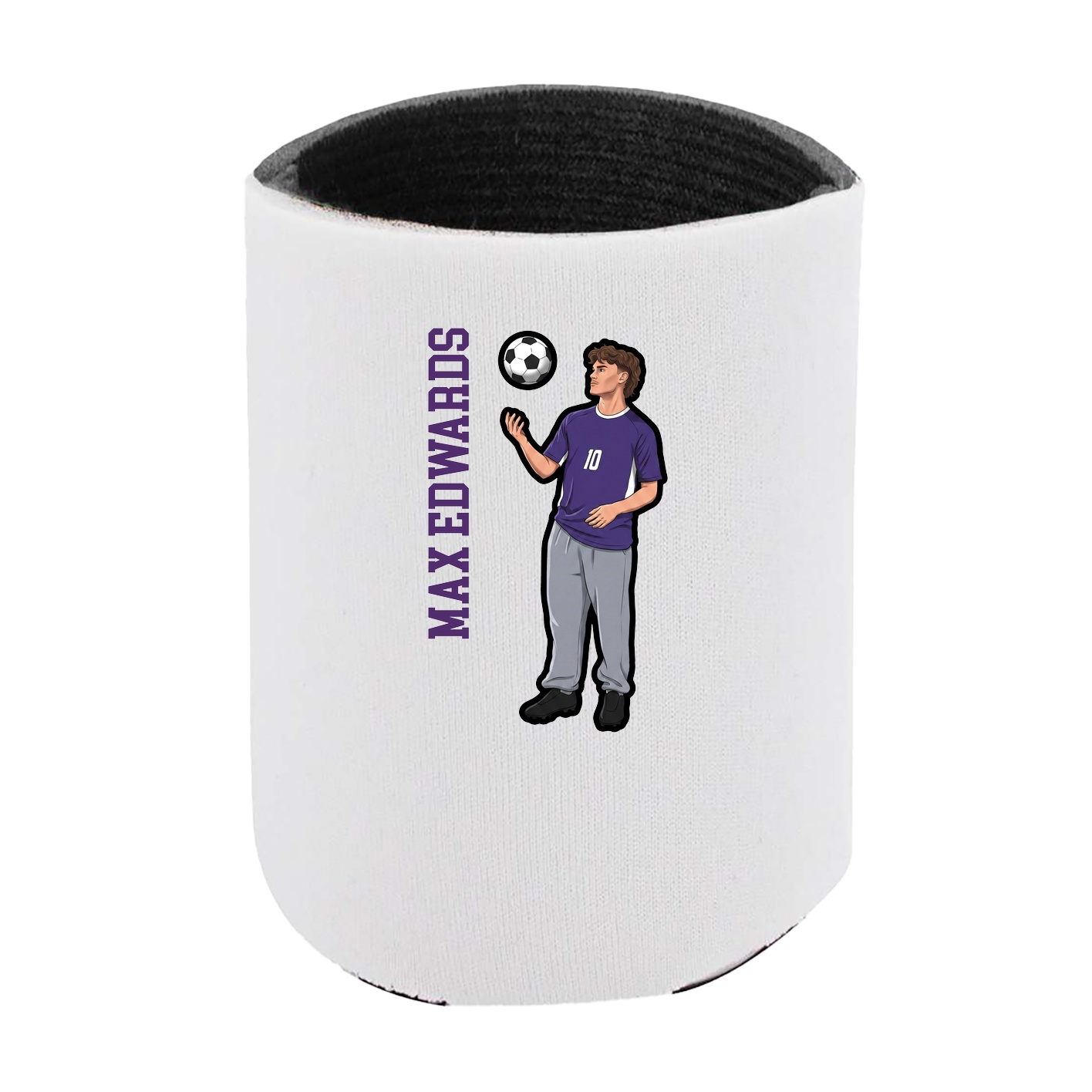 Can Holder — Name Vertical in White