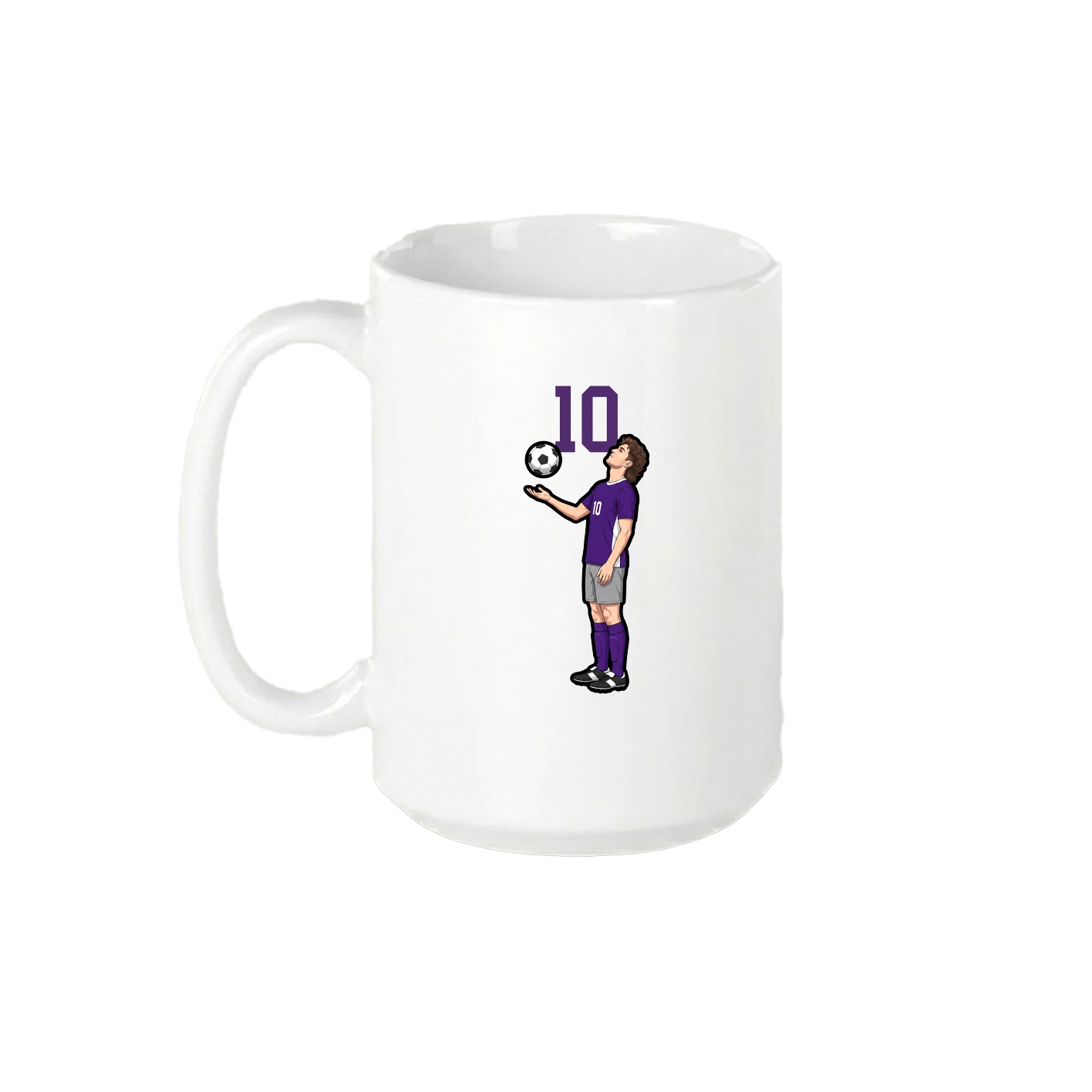 15oz Coffee Mug — Number Top in White