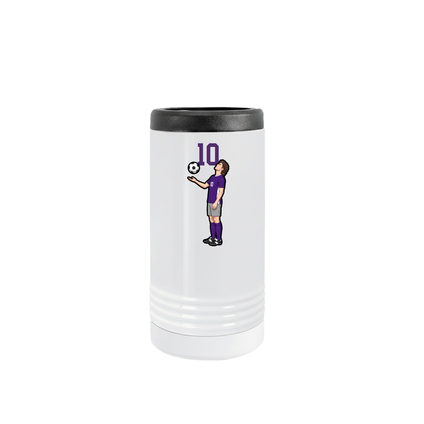 Slim Beverage Holder — Number Top in White