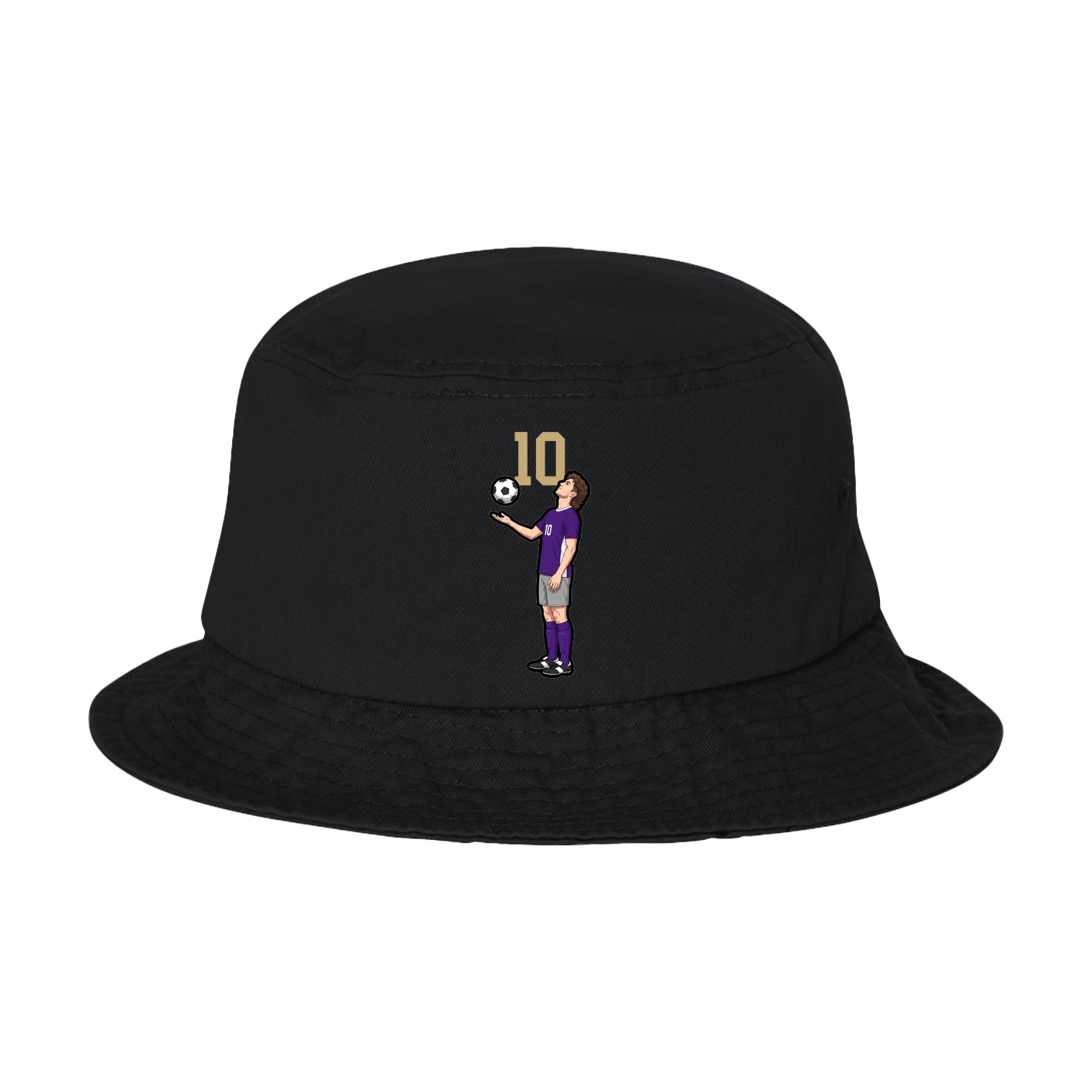 Bucket Cap — Number Top in Black