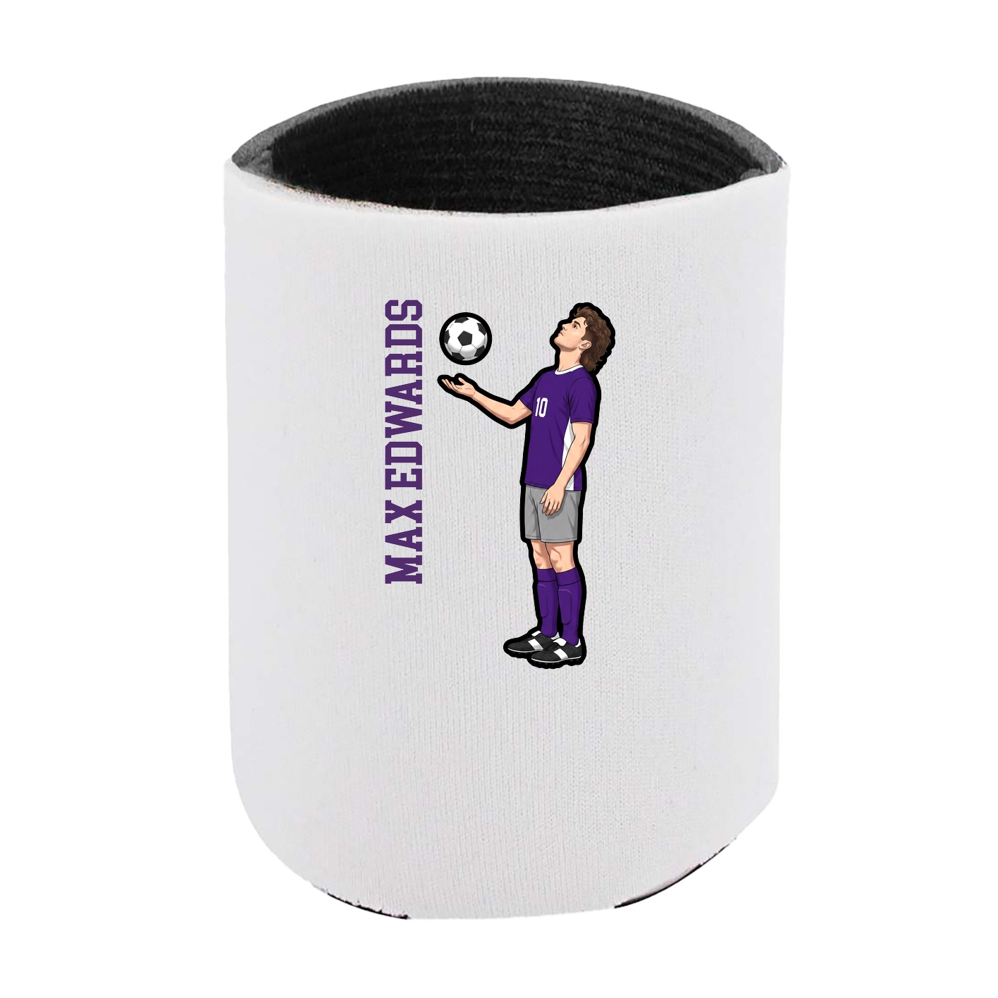 Can Holder — Name Vertical in White