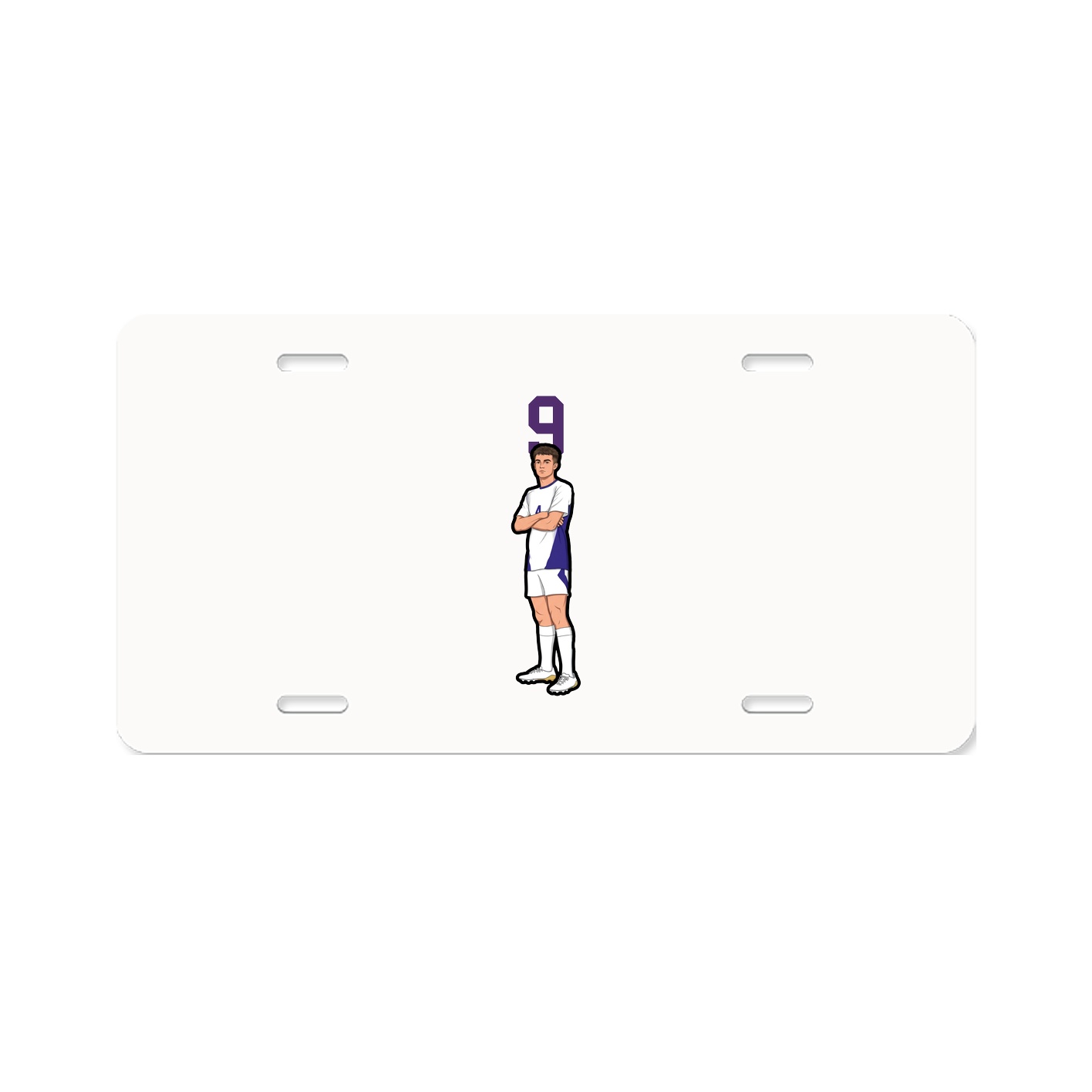 License Plate — Number Top in Classic