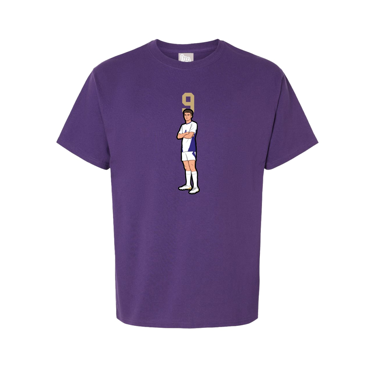 Youth Tee — Number Top in Purple
