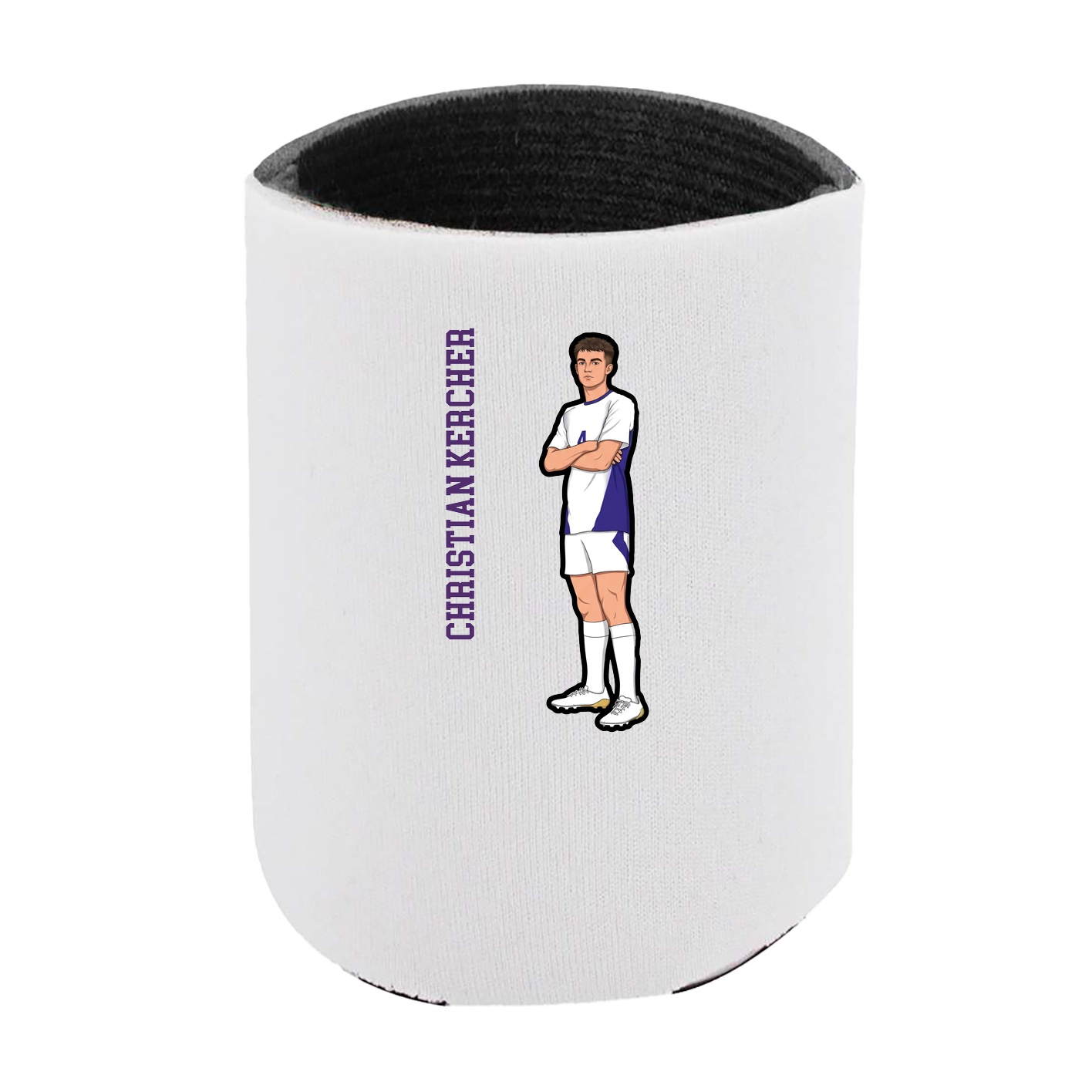 Can Holder — Name Vertical in White