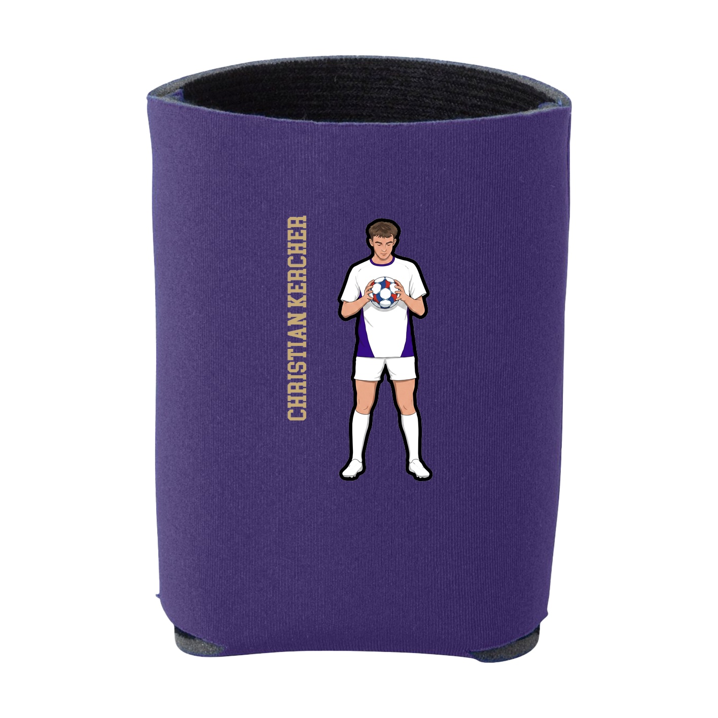 Can Holder — Name Vertical in Purple