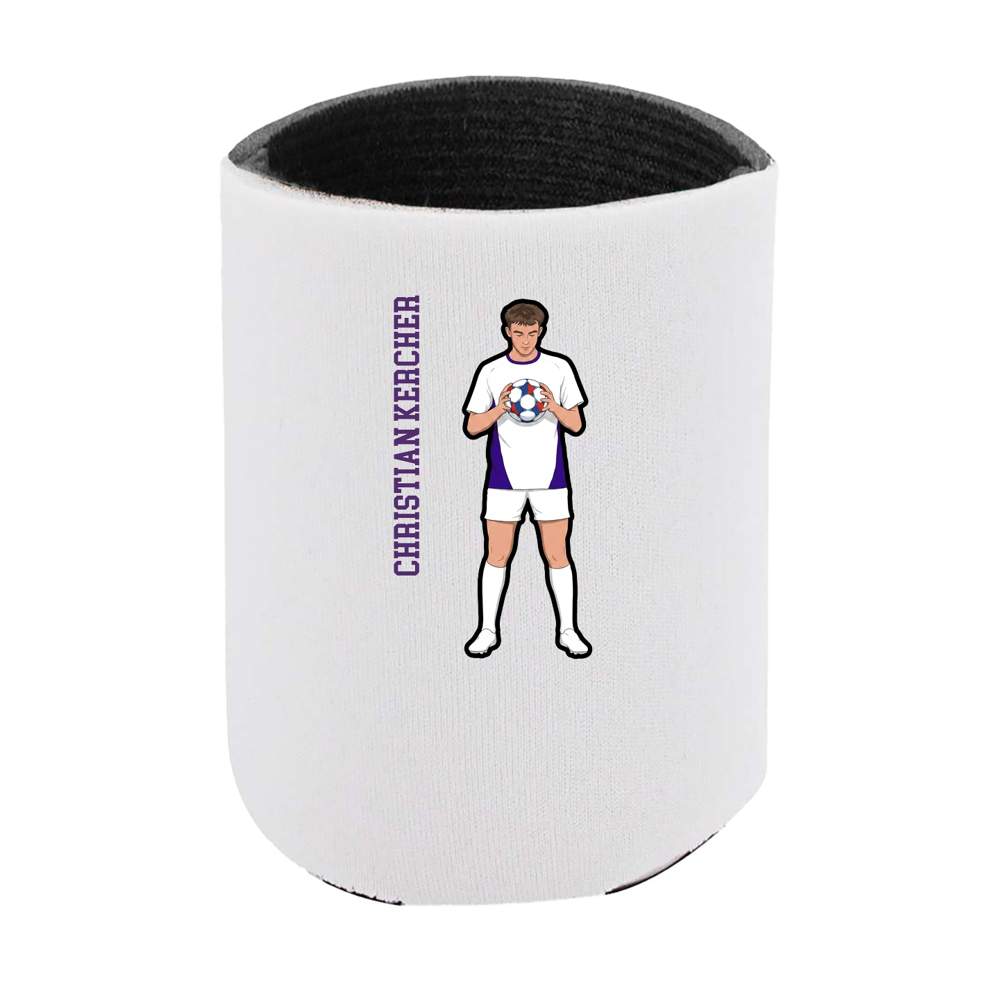 Can Holder — Name Vertical in White