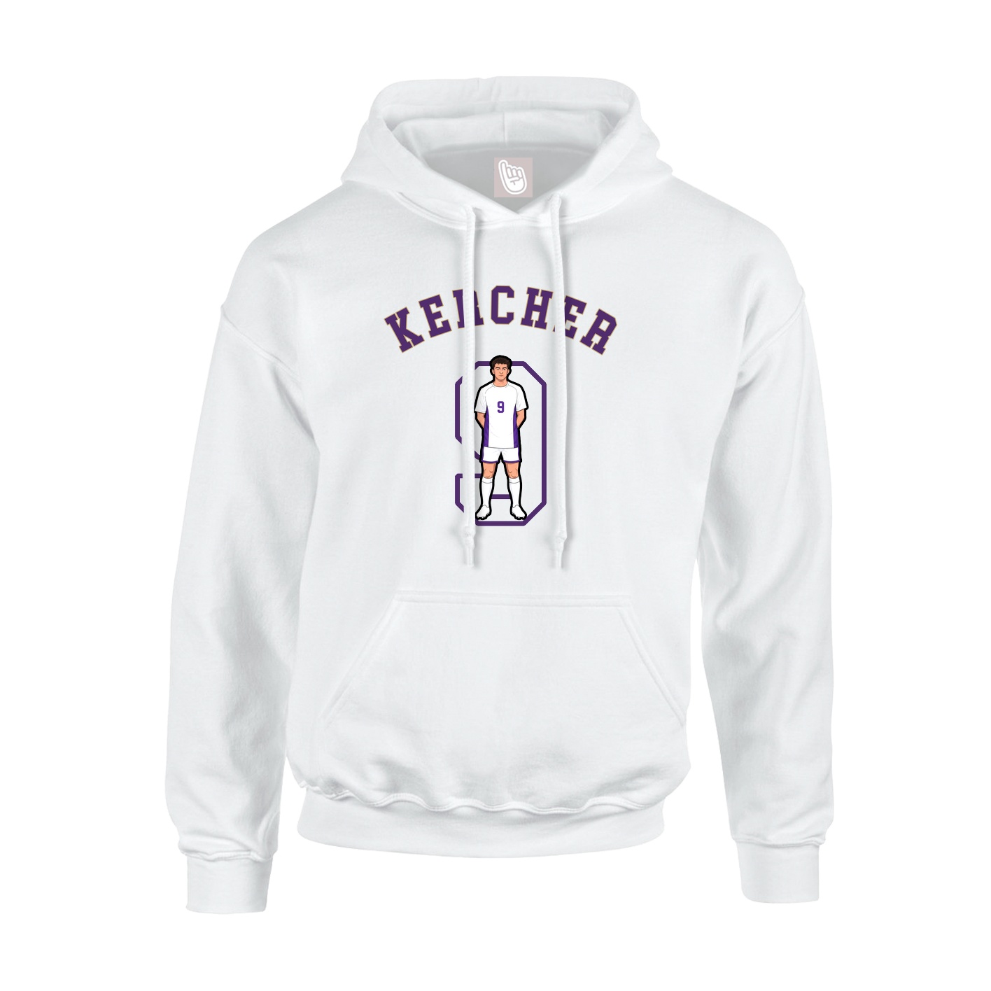 Youth Hoodie — Shirsey Arch in White