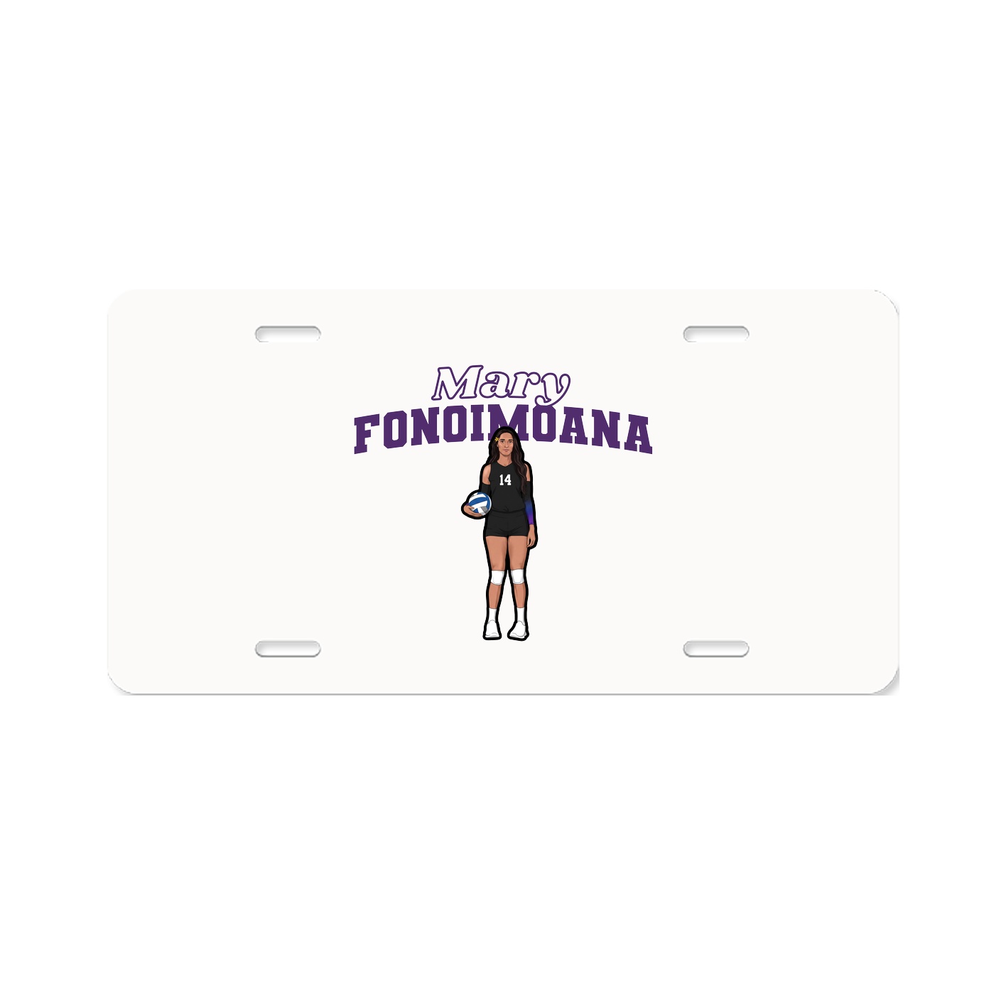 License Plate — Name Arch in Classic