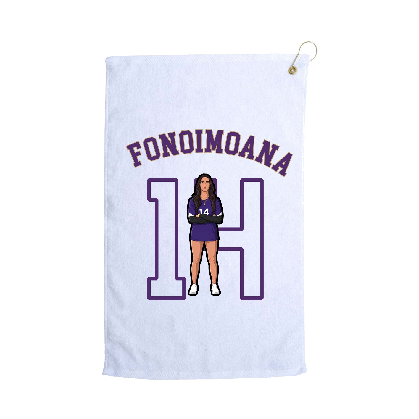 Golf Towel — Shirsey Arch in White