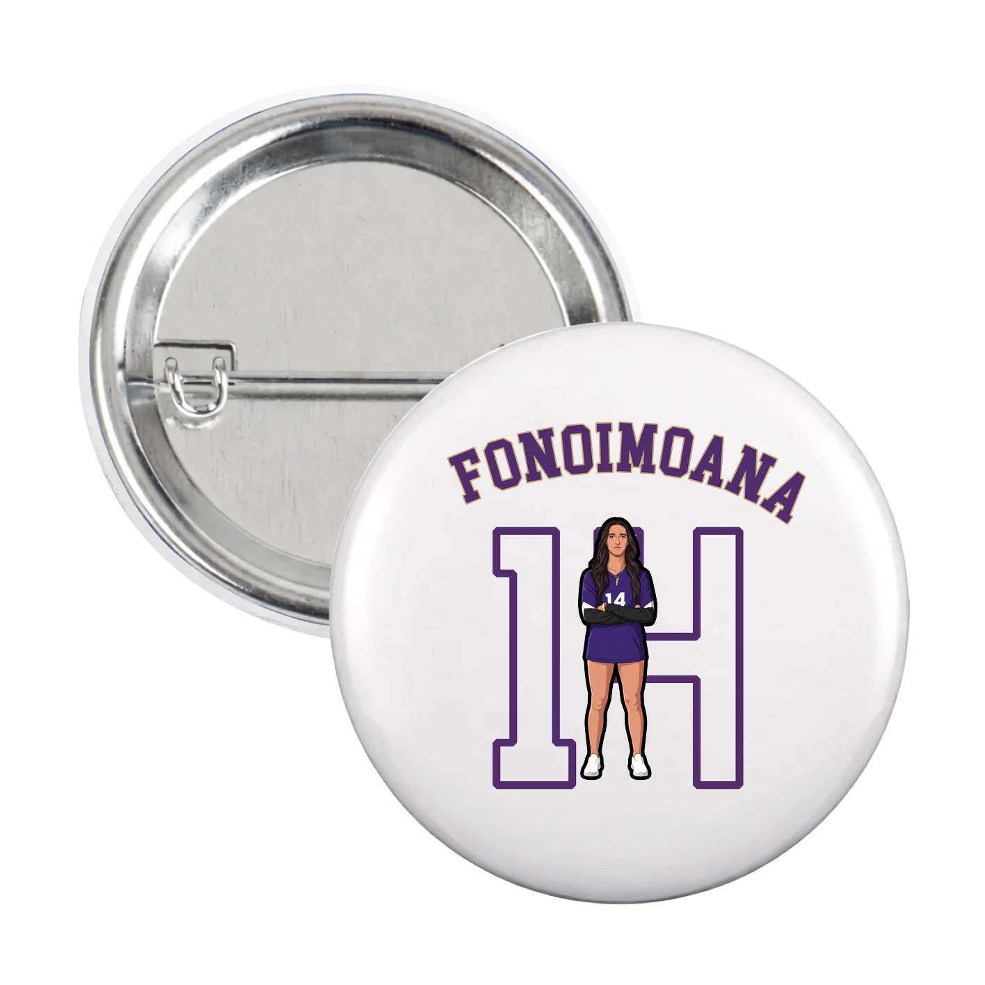 Game Day Button — Shirsey Arch in White
