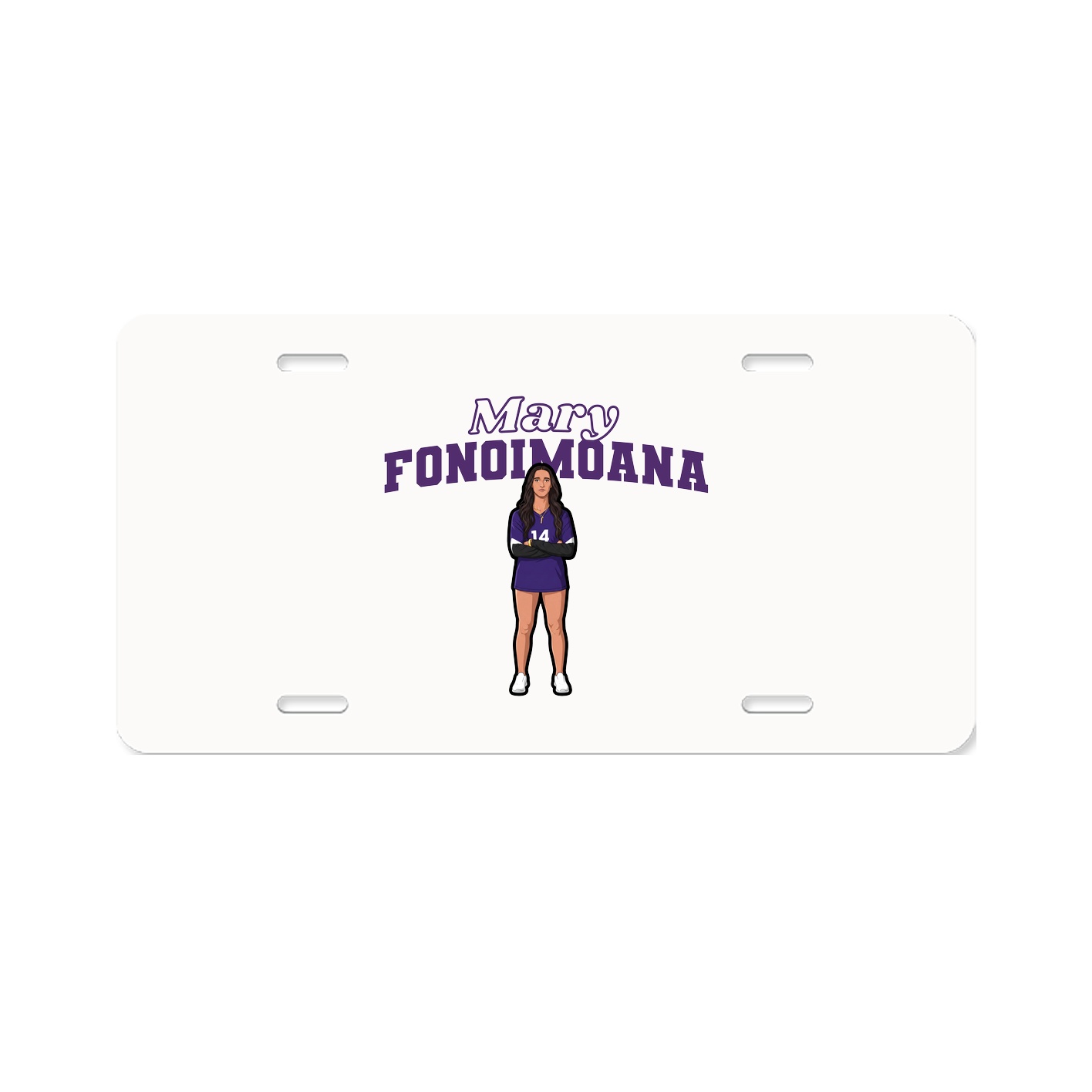 License Plate — Name Arch in Classic