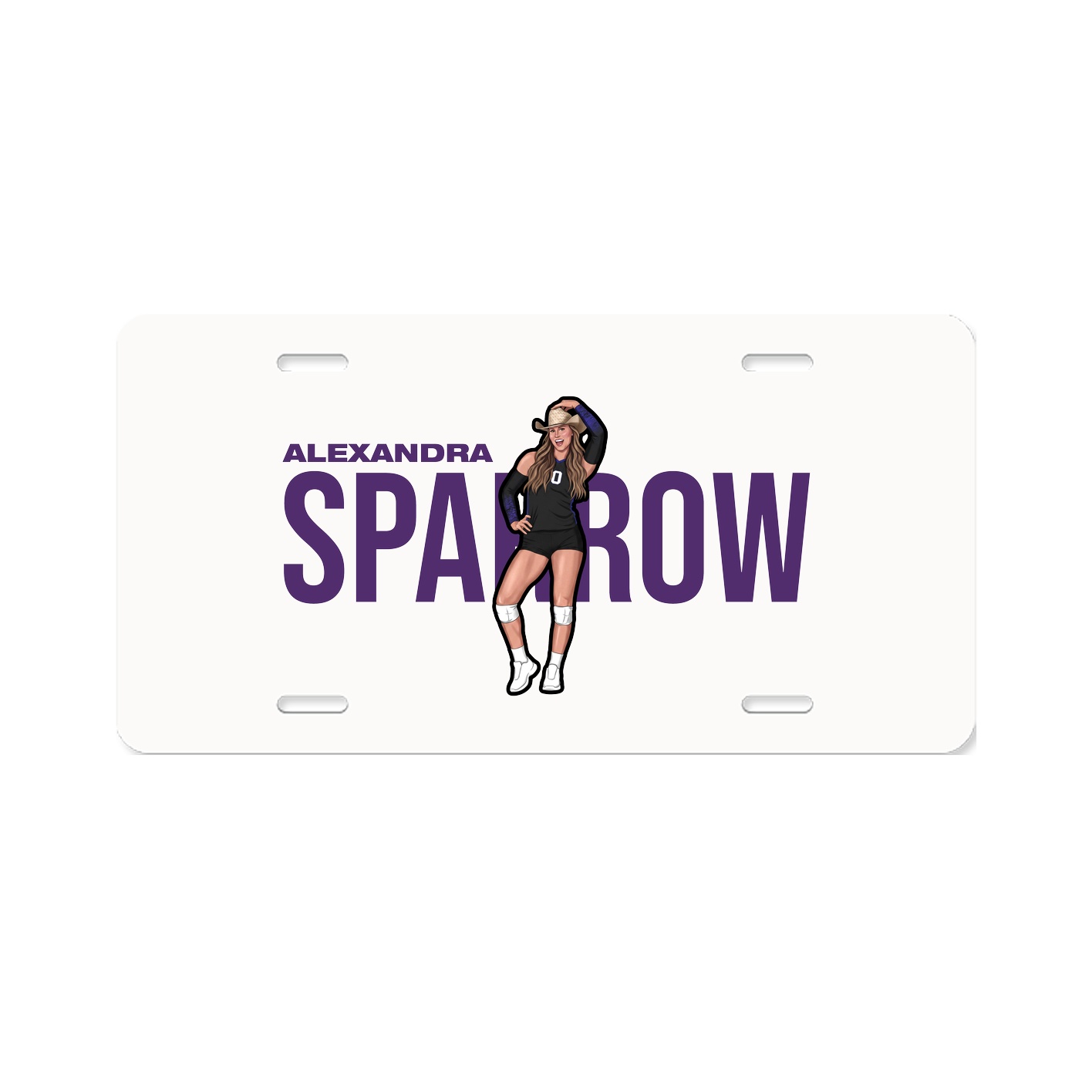 License Plate — Player Name in Classic