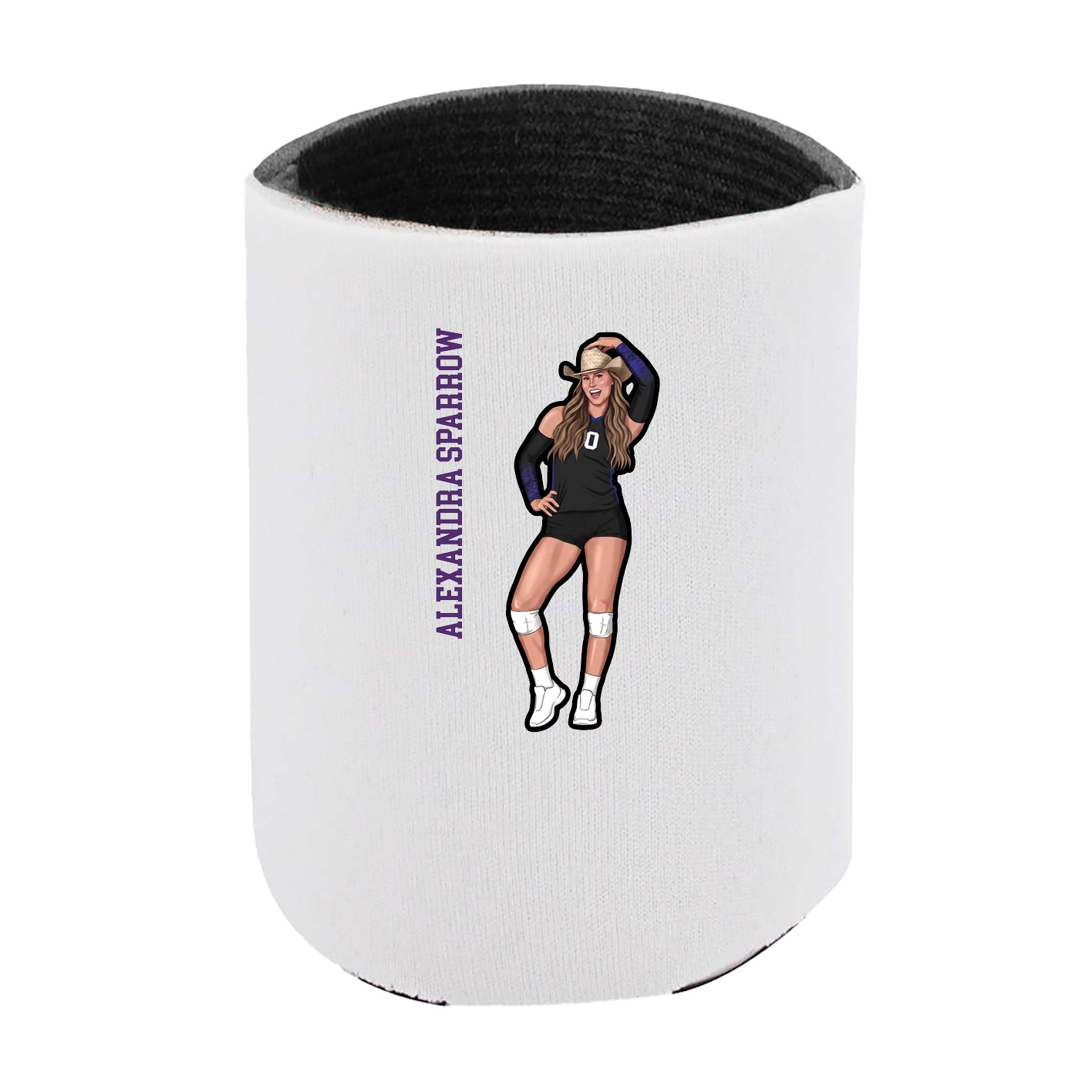 Can Holder — Name Vertical in White