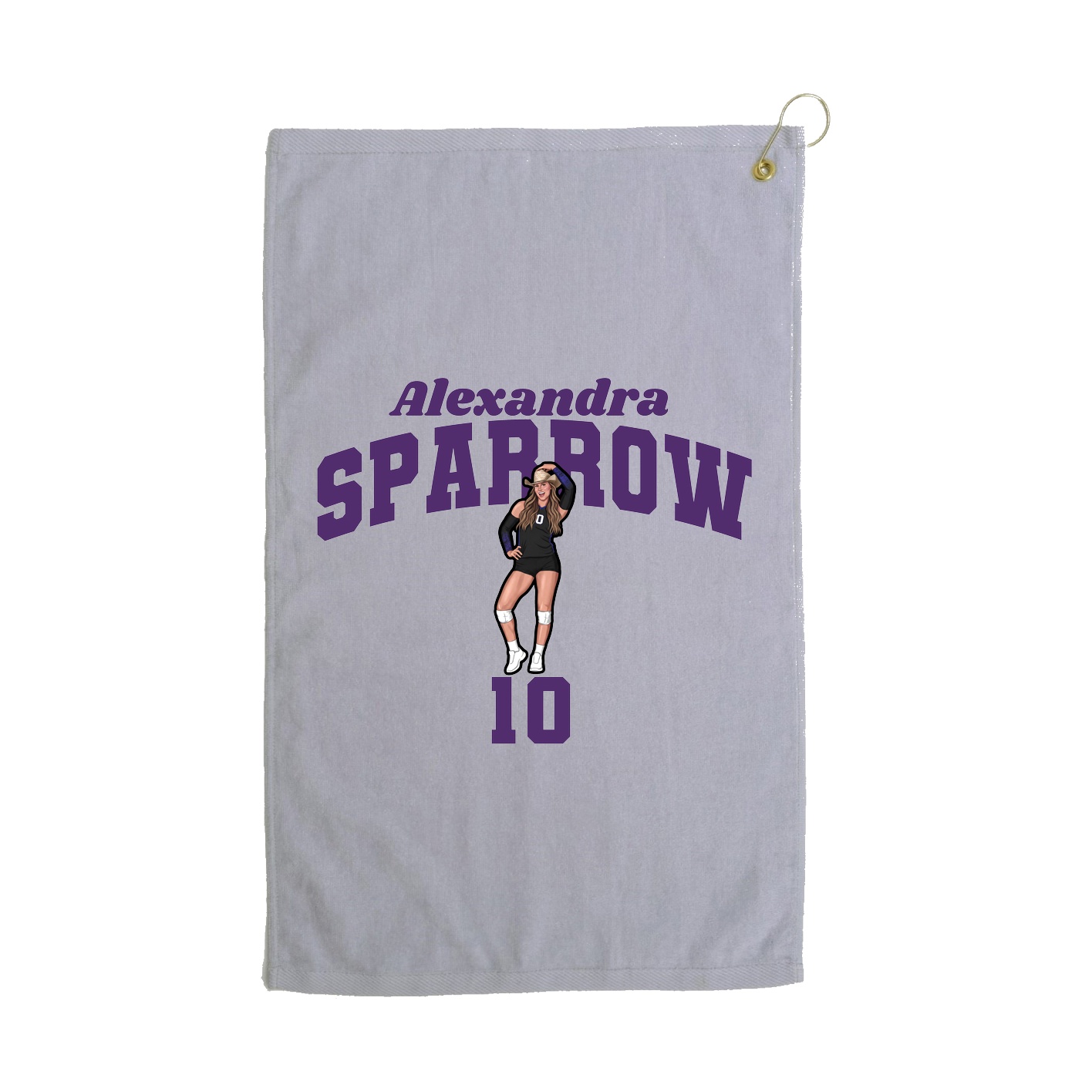 Golf Towel — Signature Arch in Grey