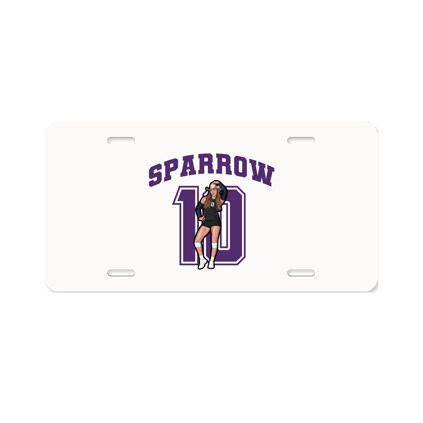 License Plate — Number in Classic