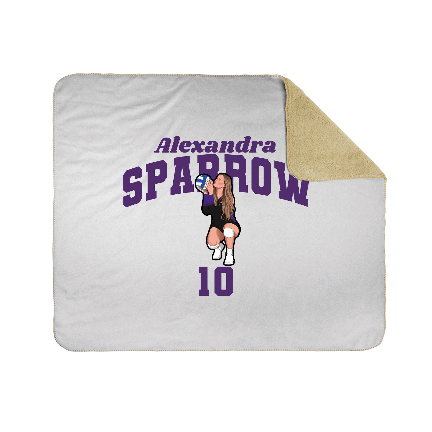 Throw Blanket — Signature Arch in White