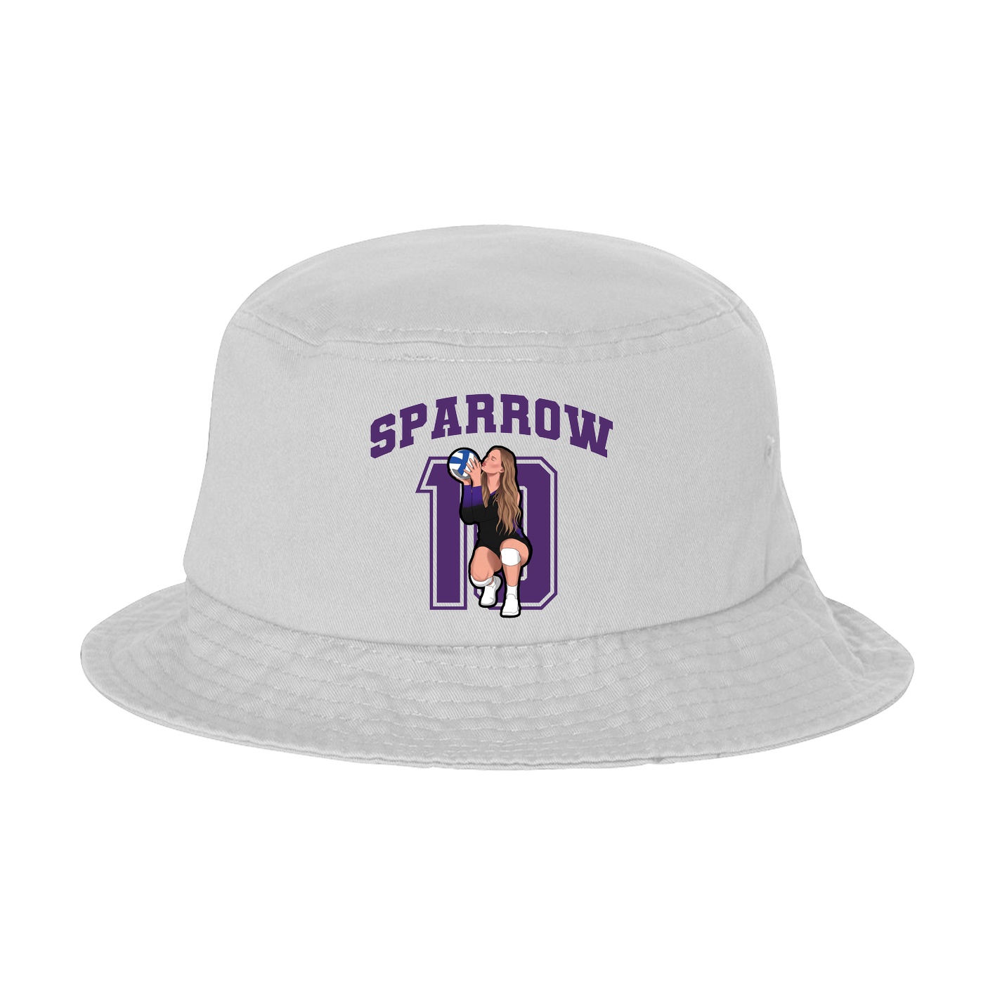 Bucket Cap — Number in White