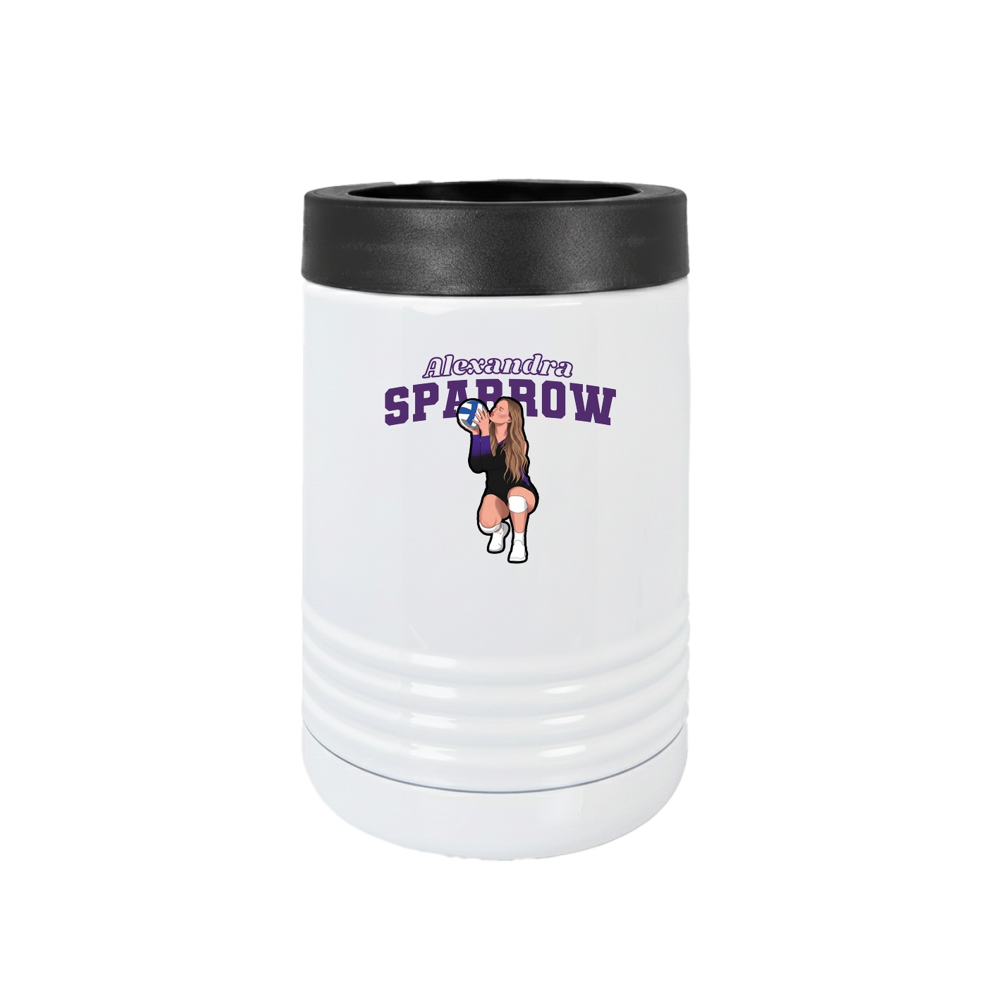 Beverage Holder — Name Arch in White