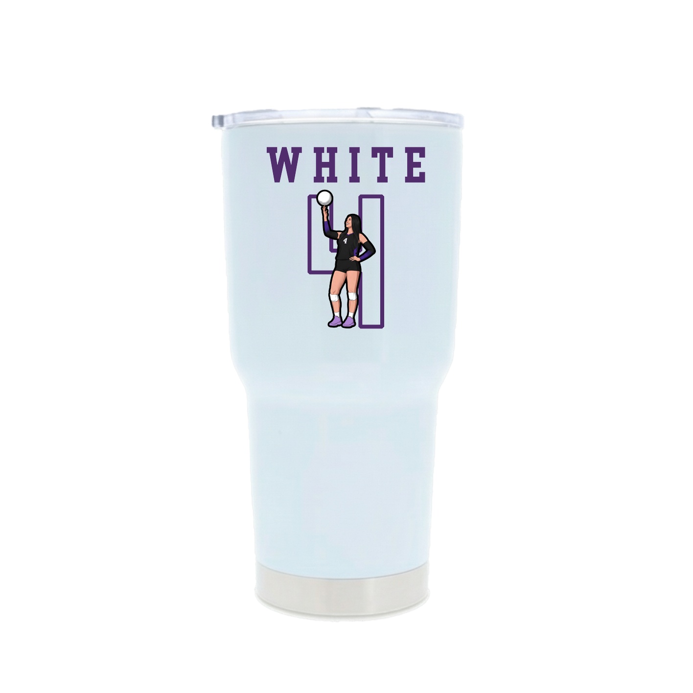 30oz Stainless Steel Tumbler — Shirsey in White