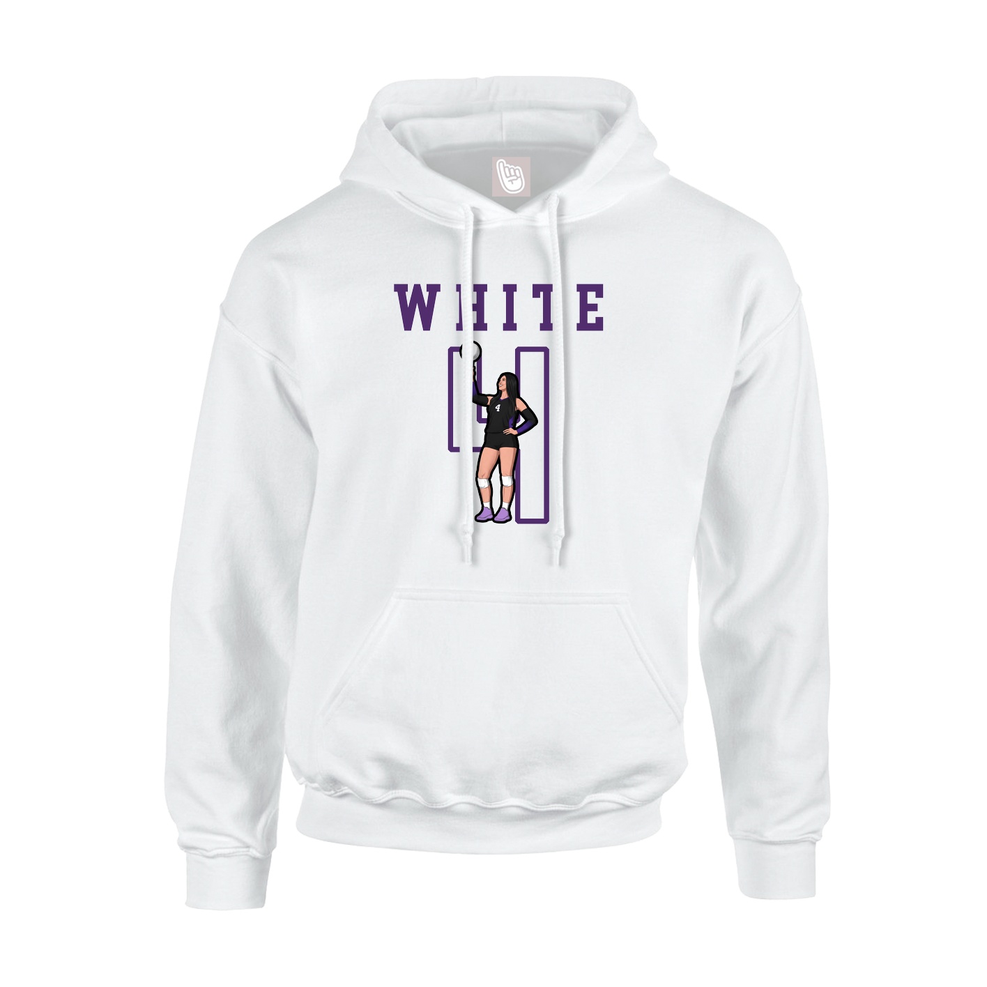 Hoodie — Shirsey in White