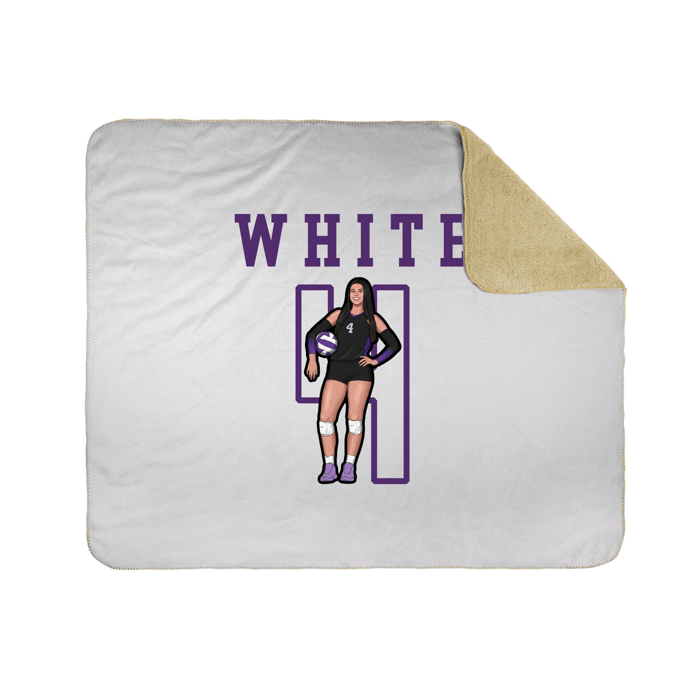 Throw Blanket — Shirsey in White