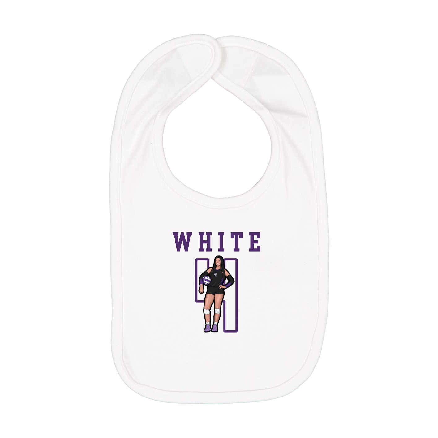 Infant Bib — Shirsey in White