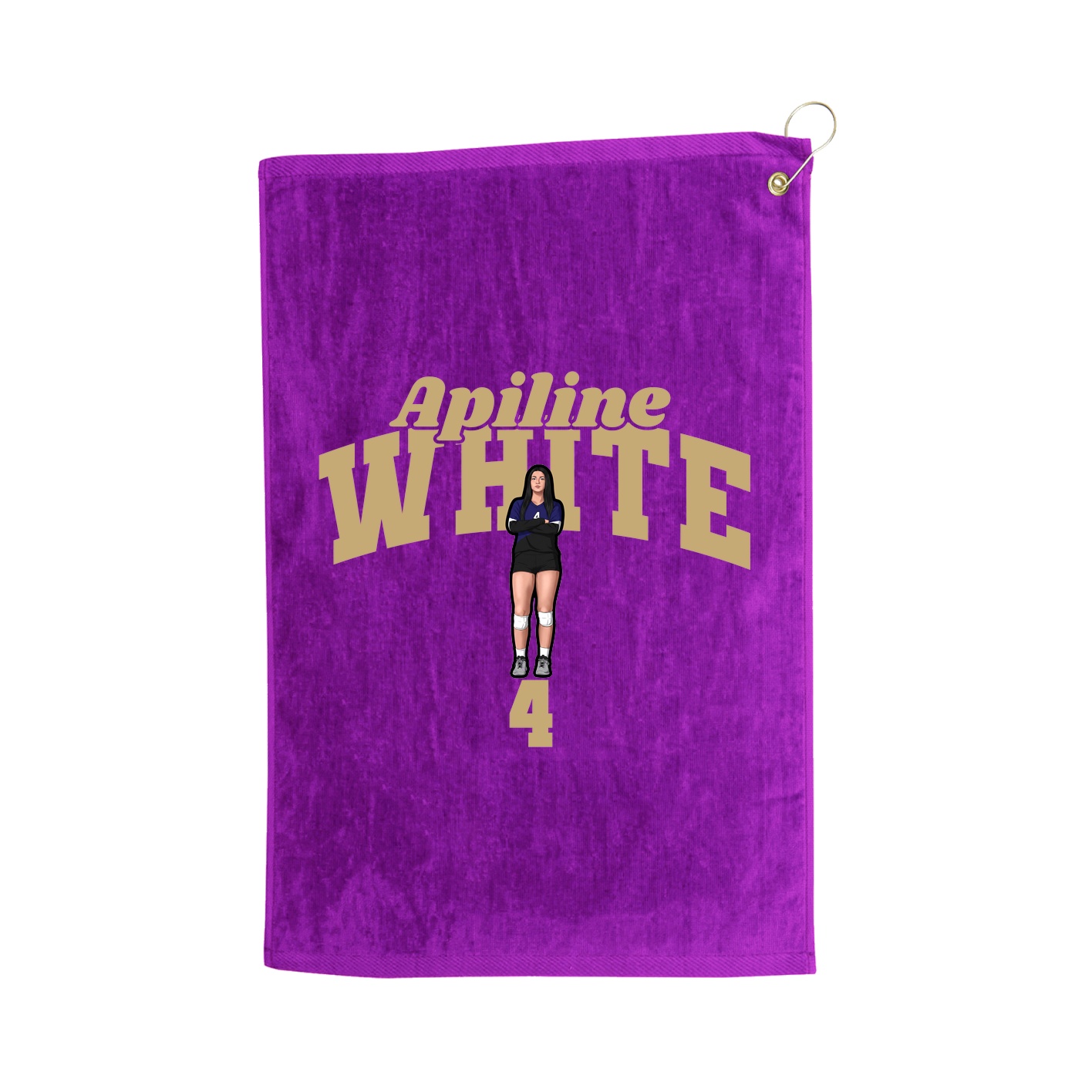 Golf Towel — Signature Arch in Purple