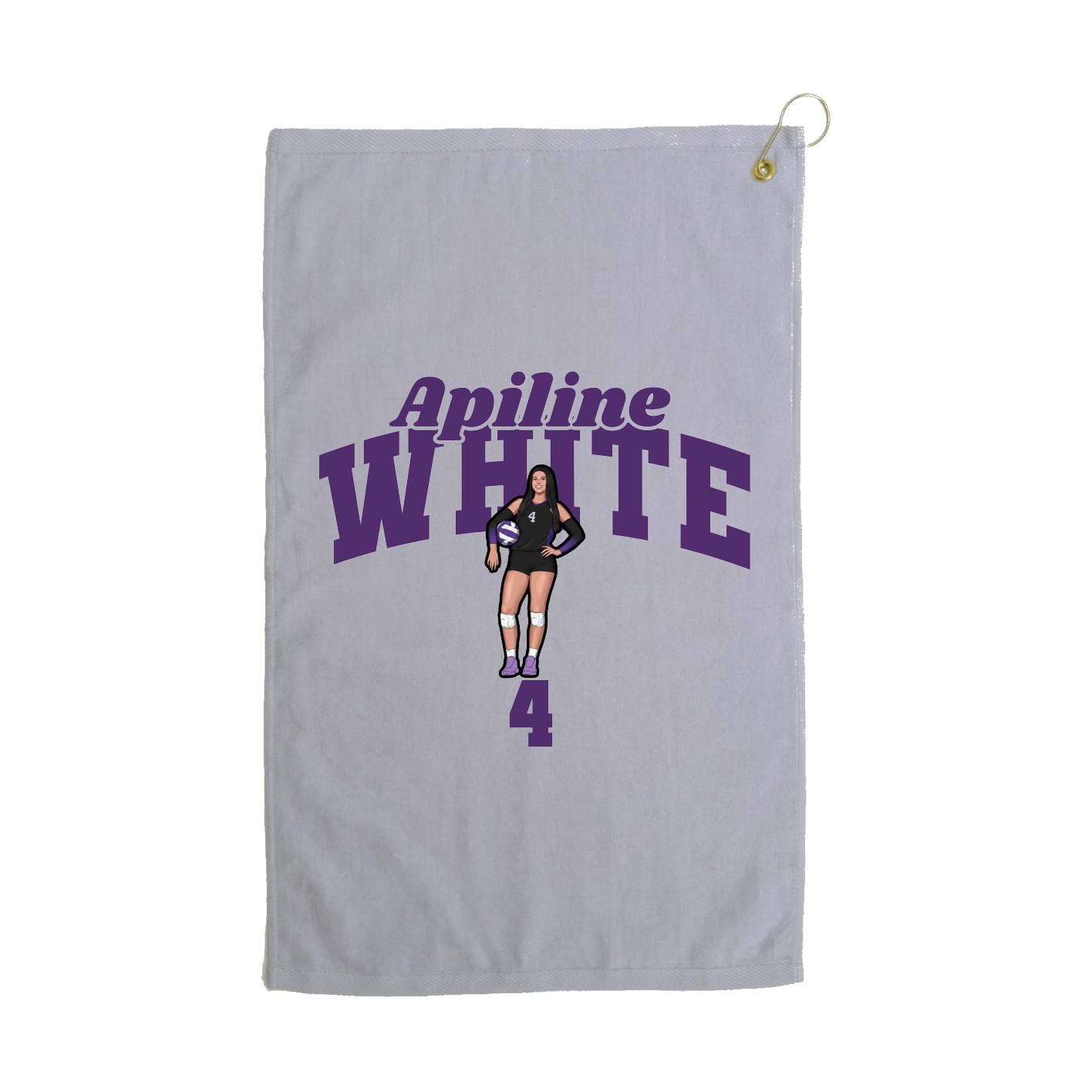 Golf Towel — Signature Arch in Grey