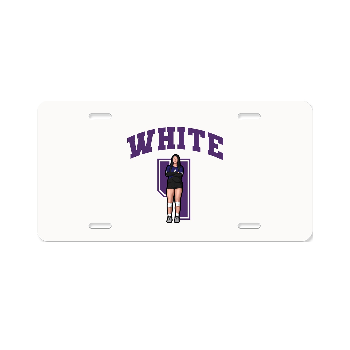 License Plate — Number in Classic