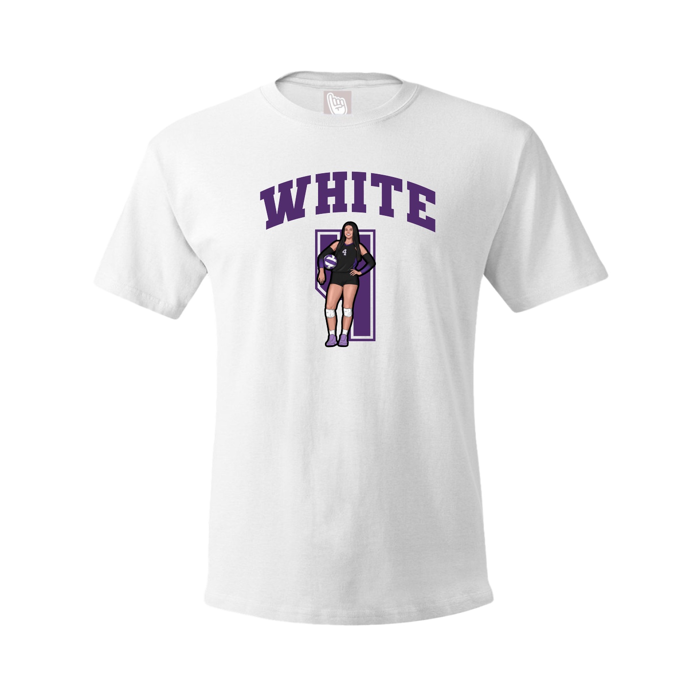 Tee — Number in White