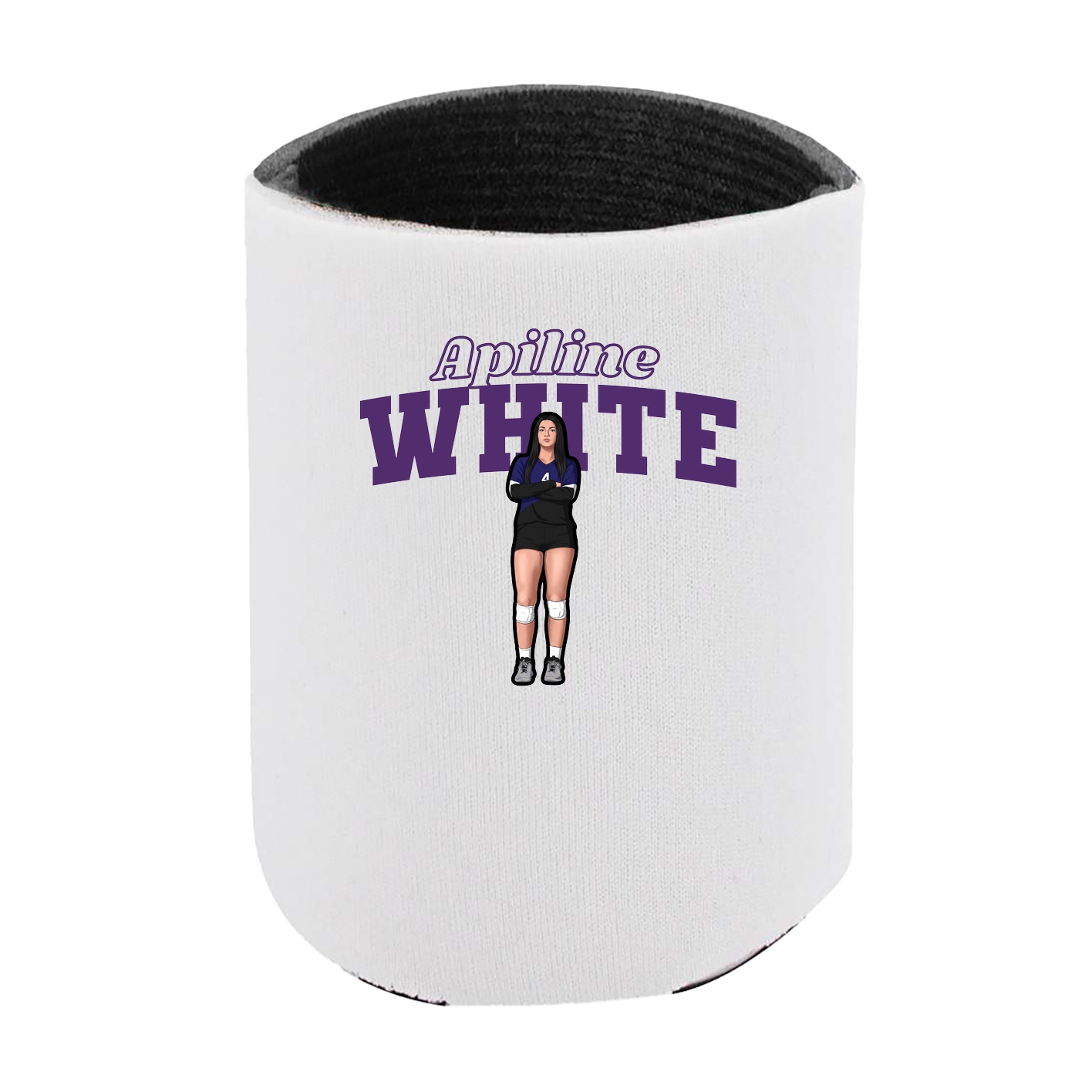 Can Holder — Name Arch in White