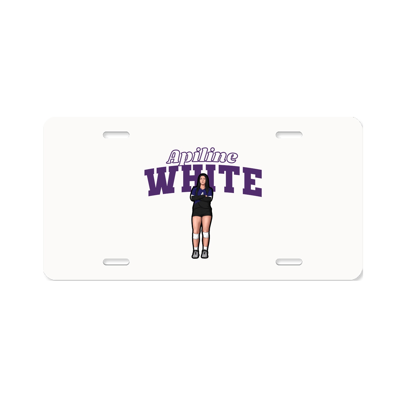 License Plate — Name Arch in Classic