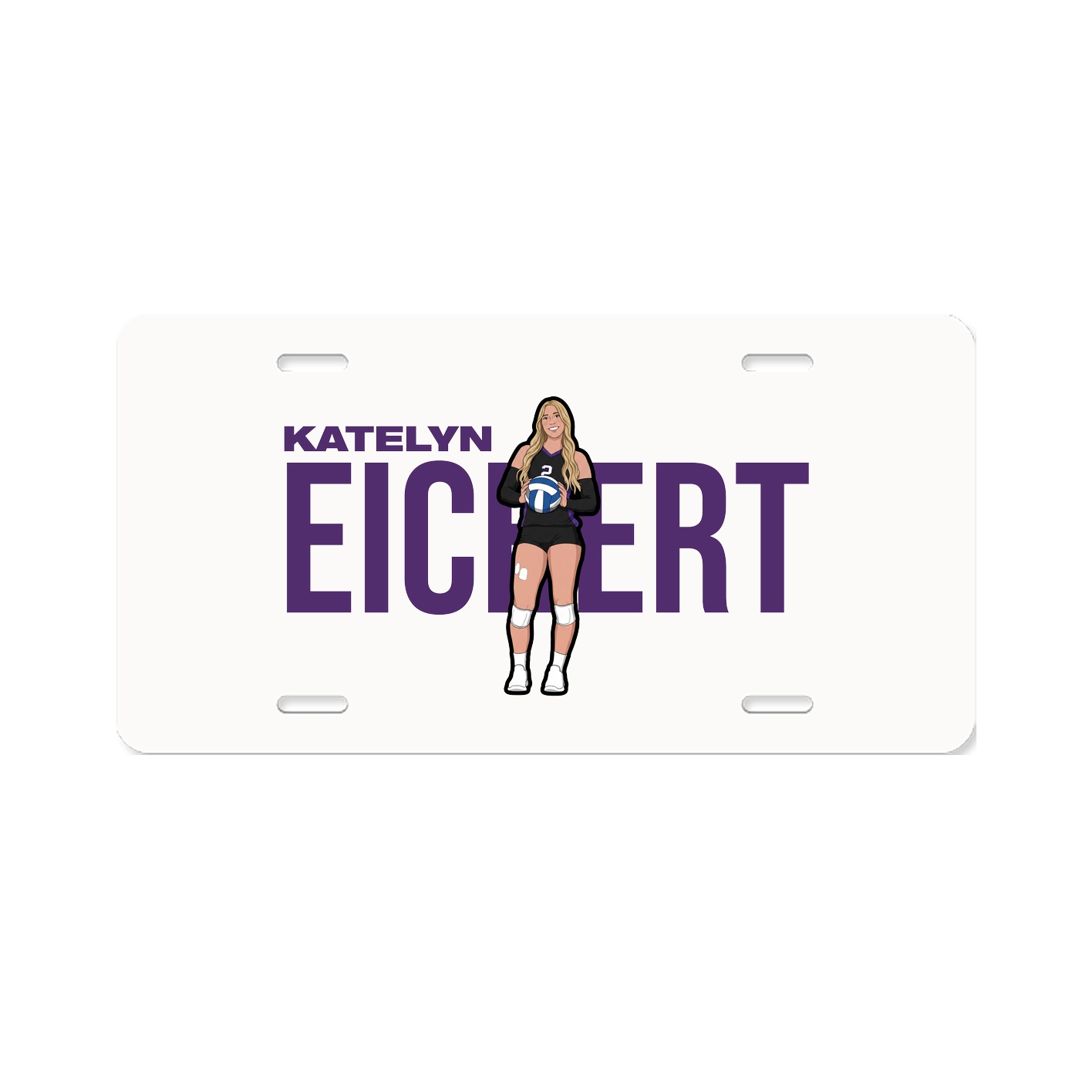 License Plate — Player Name in Classic