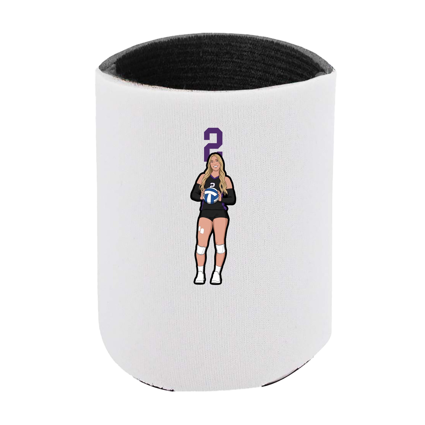 Can Holder — Number Top in White
