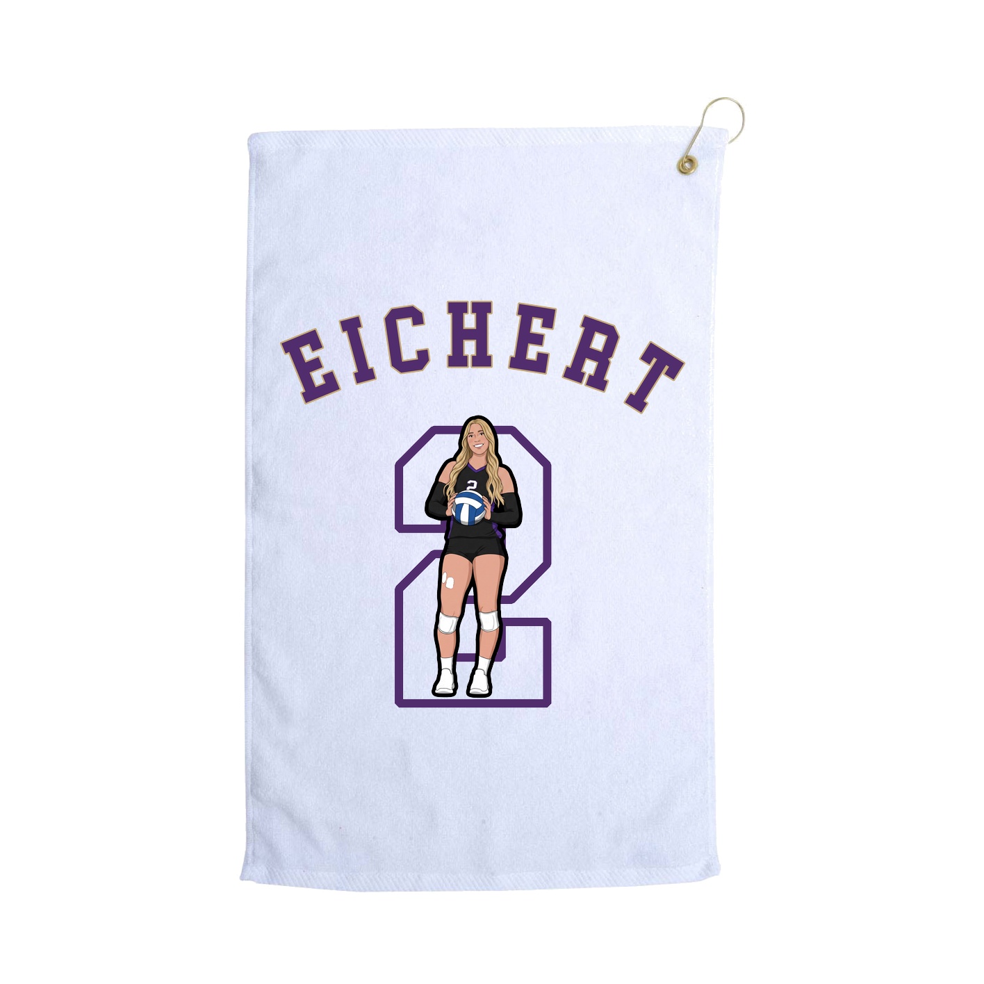 Golf Towel — Shirsey Arch in White