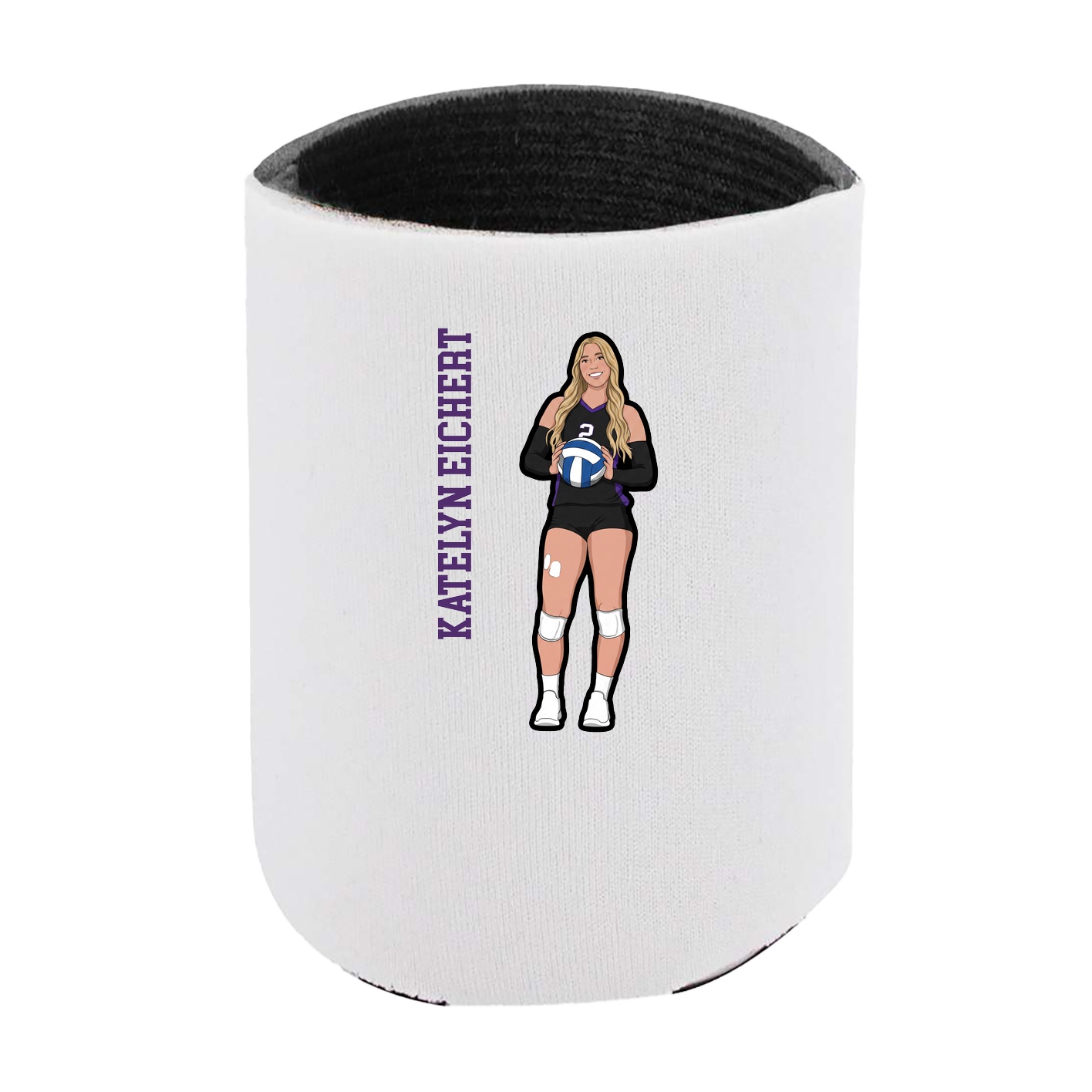 Can Holder — Name Vertical in White