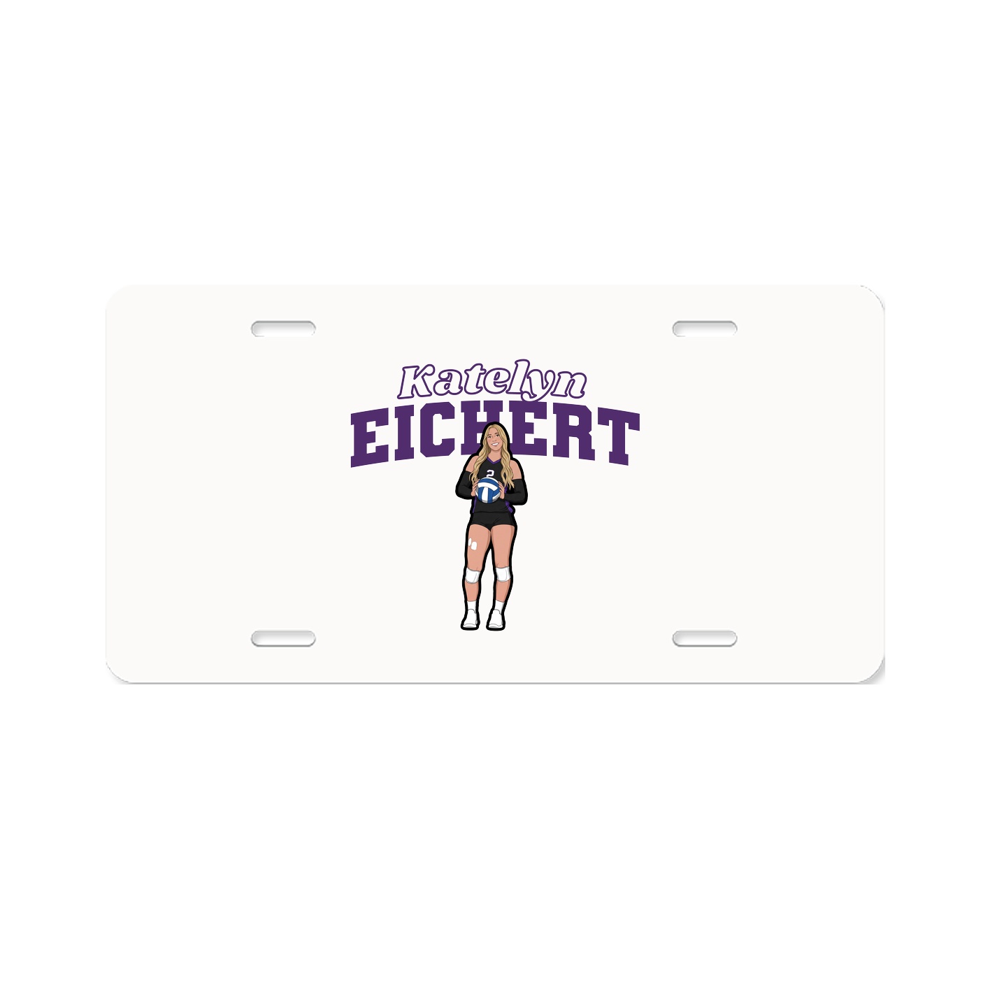 License Plate — Name Arch in Classic