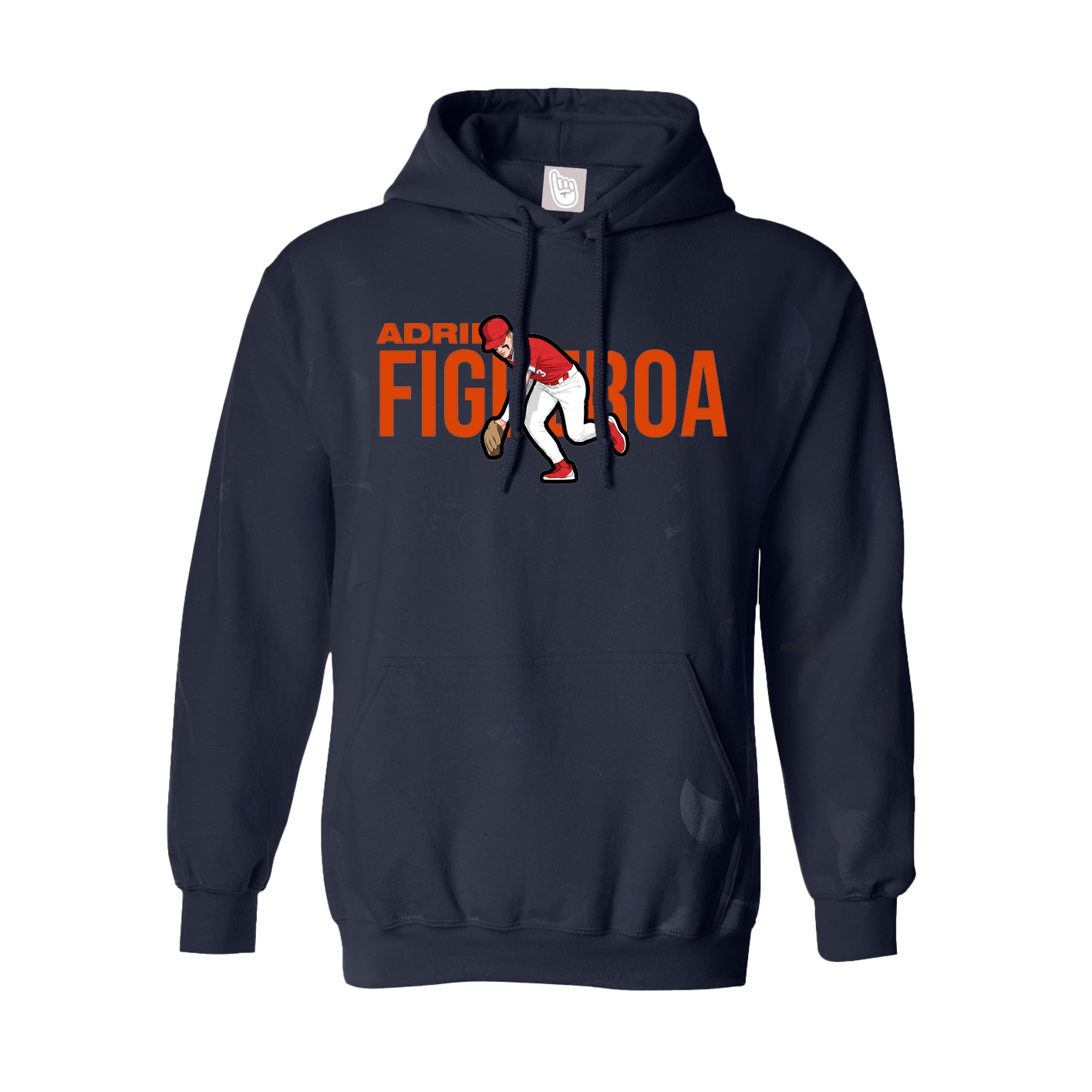 Hoodie — Player Name in Navy