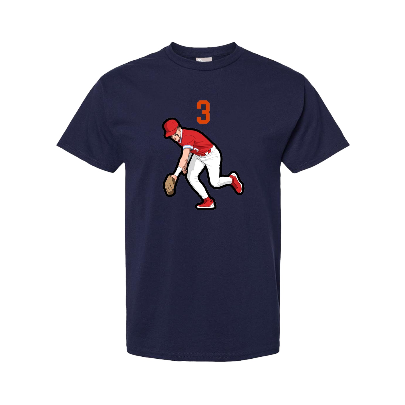 Tee — Number Top in Navy
