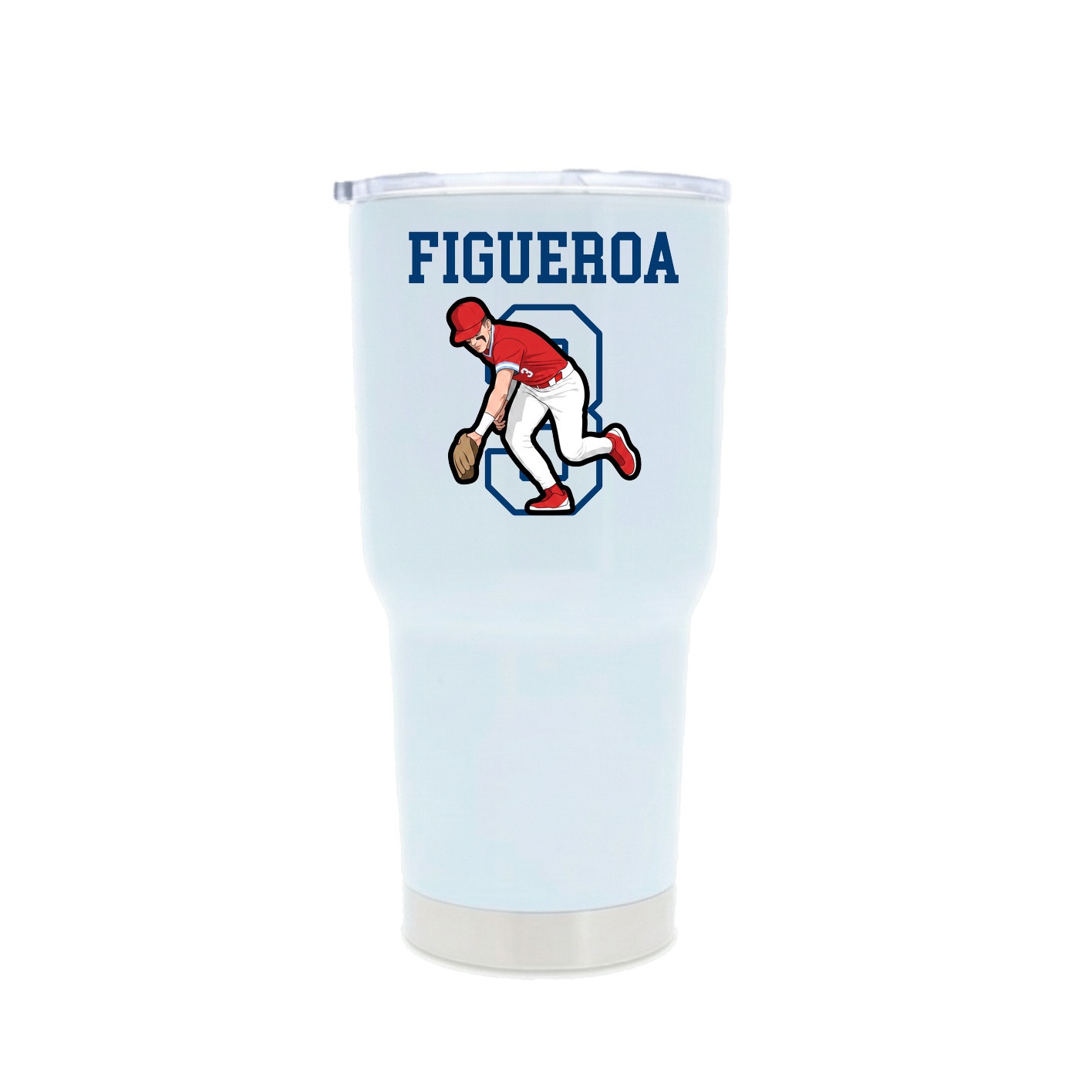 30oz Stainless Steel Tumbler — Shirsey in White