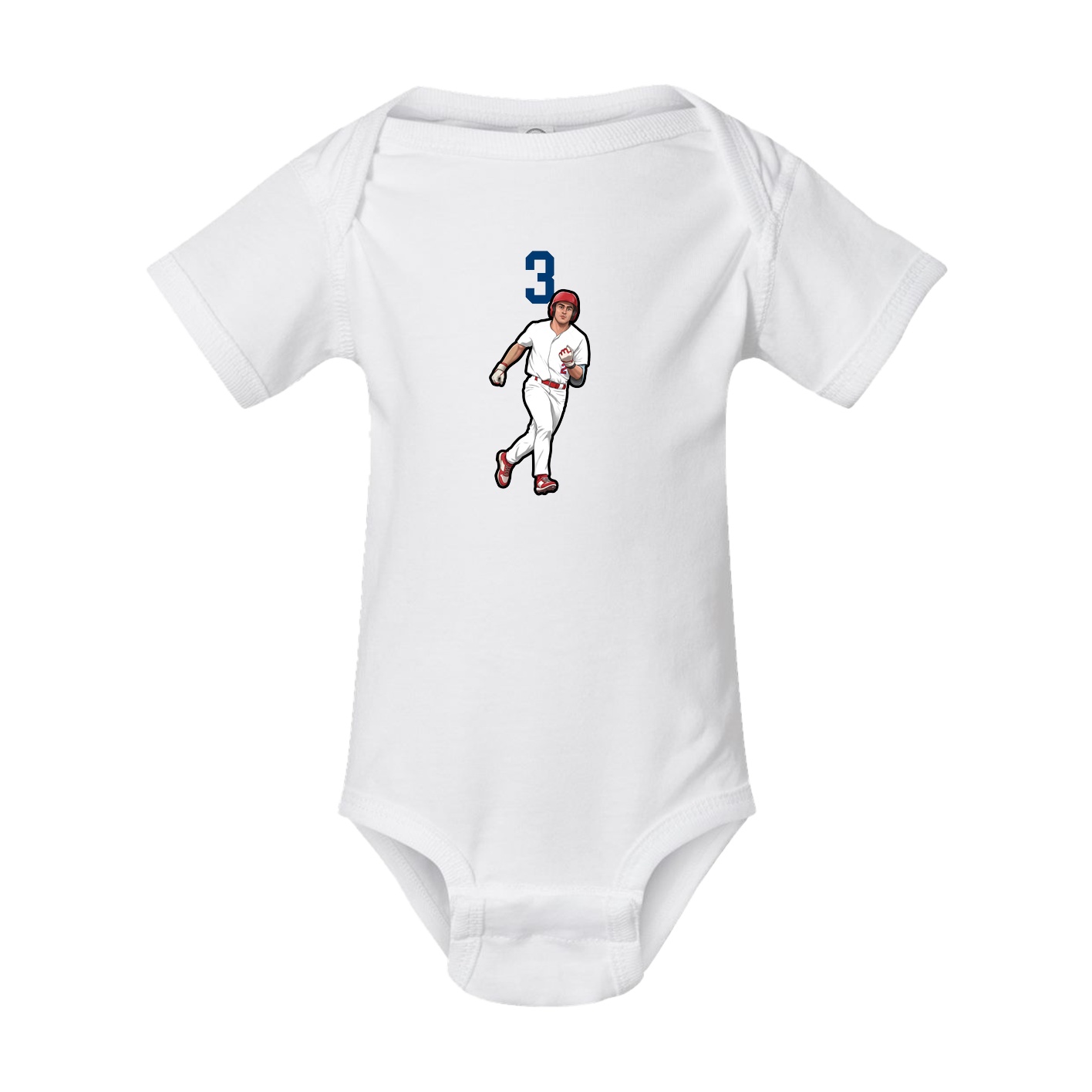 Baby Onesie — Number Top in White