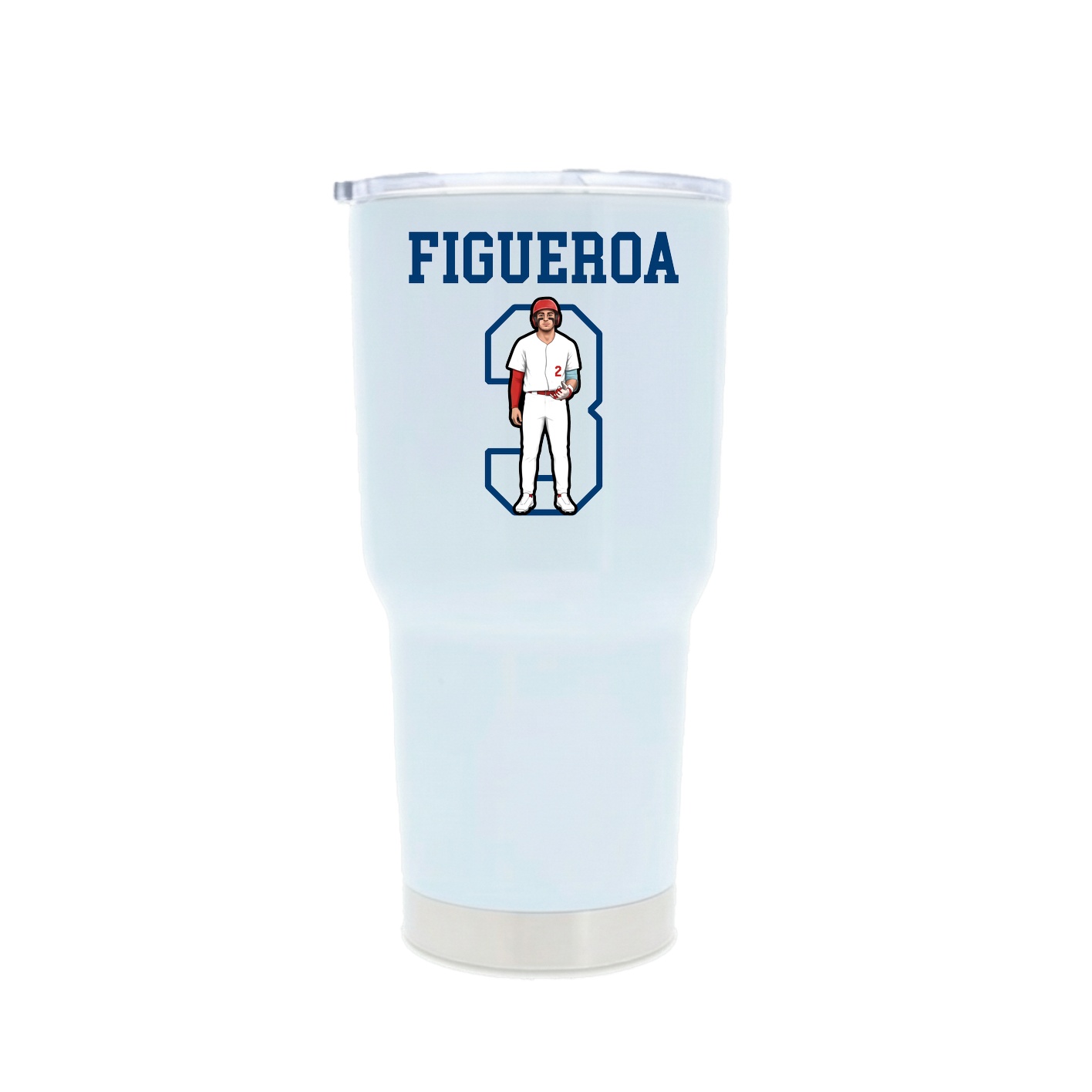 30oz Stainless Steel Tumbler — Shirsey in White