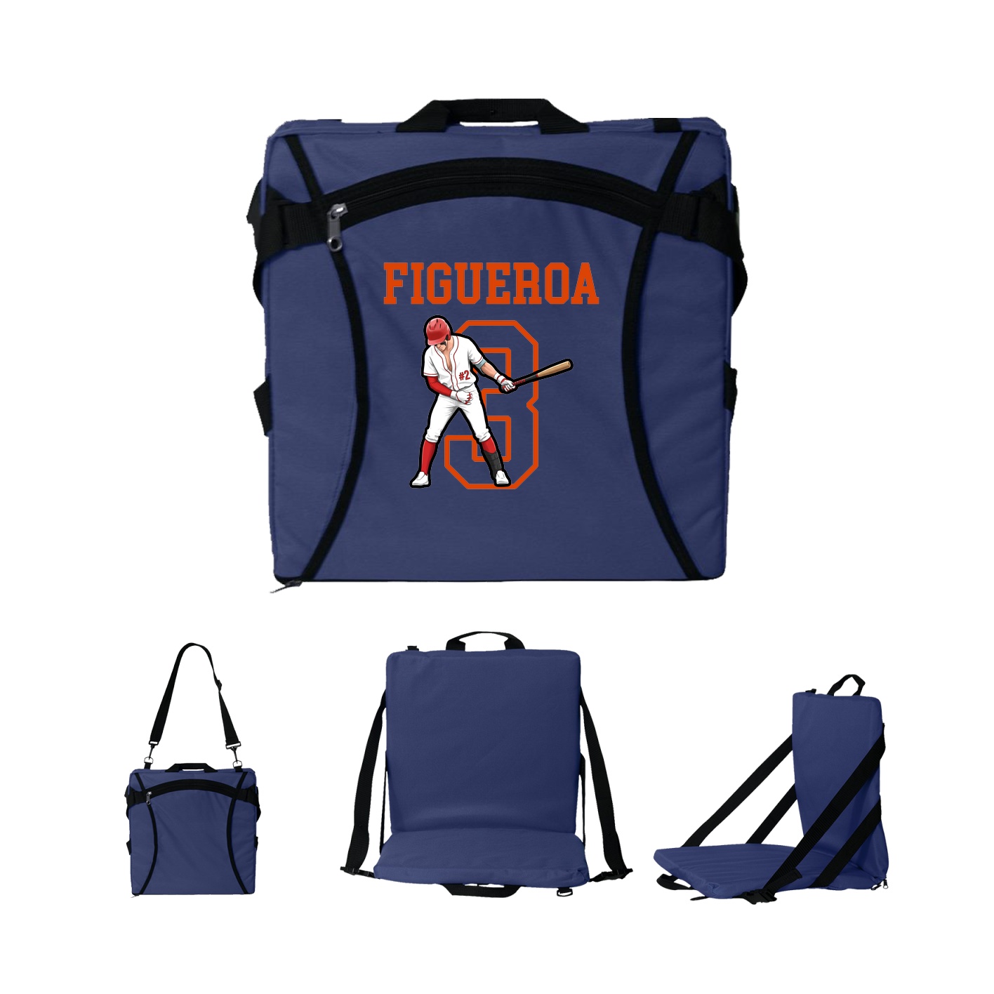 Folding Stadium Seat — Shirsey in Navy