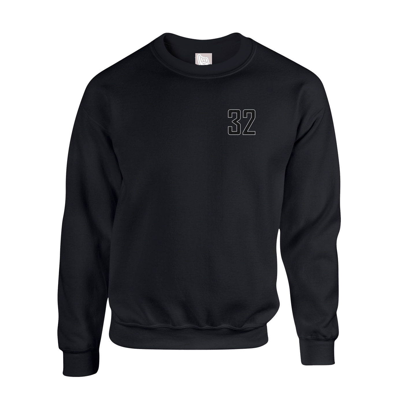 Fleece Crew — Front Shirsy in Black